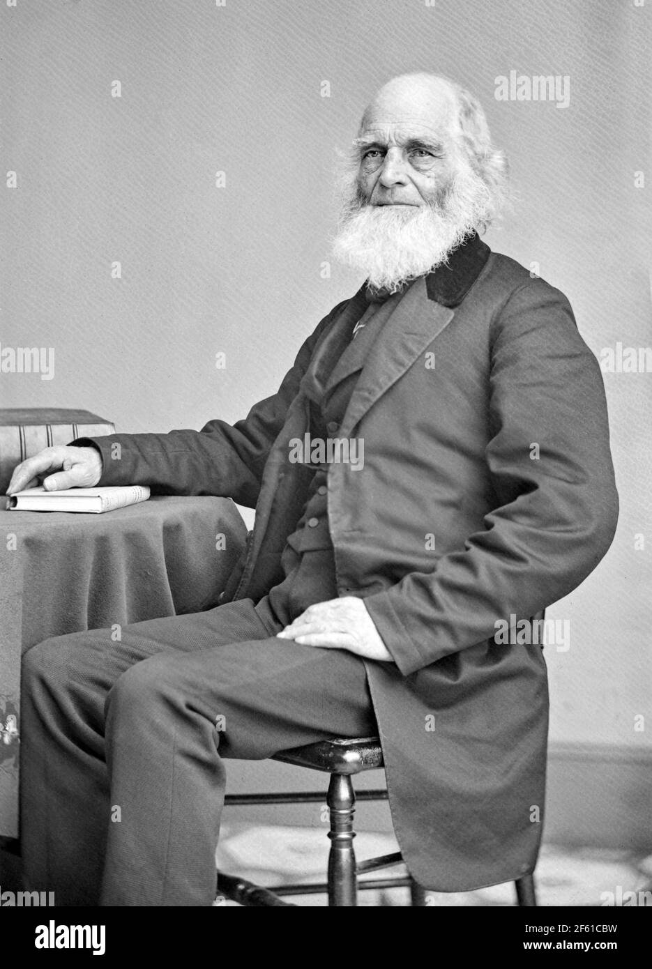 William Cullen Bryant, poeta americano e Editor Foto Stock