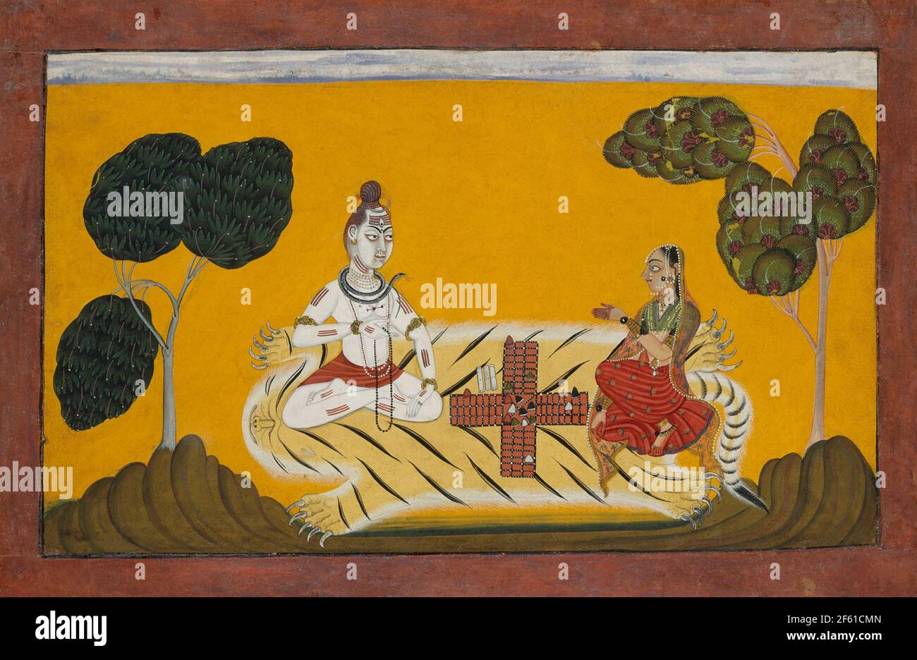 Shiva e Parvati Foto Stock