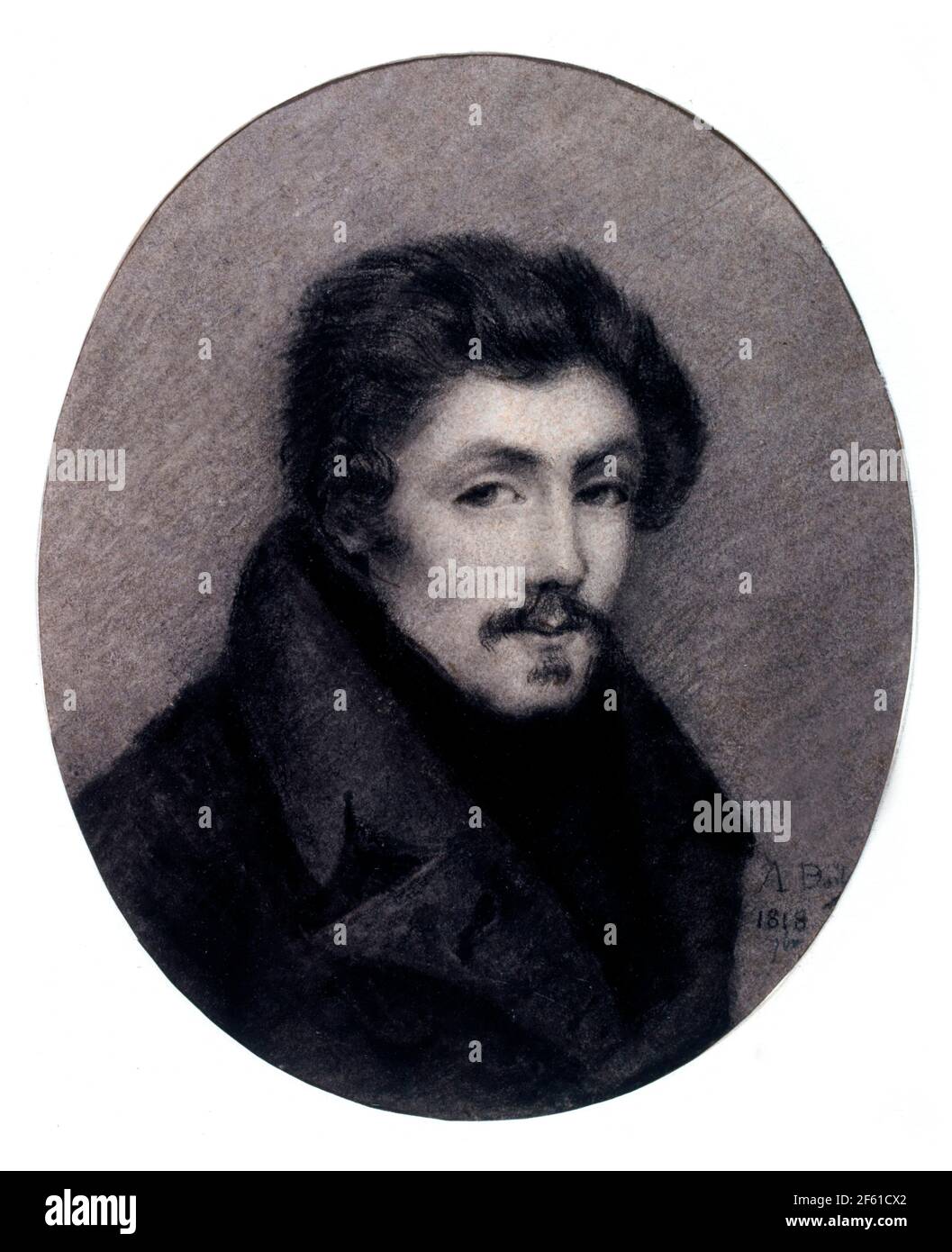 EUG√®ne Delacroix, artista francese Foto Stock