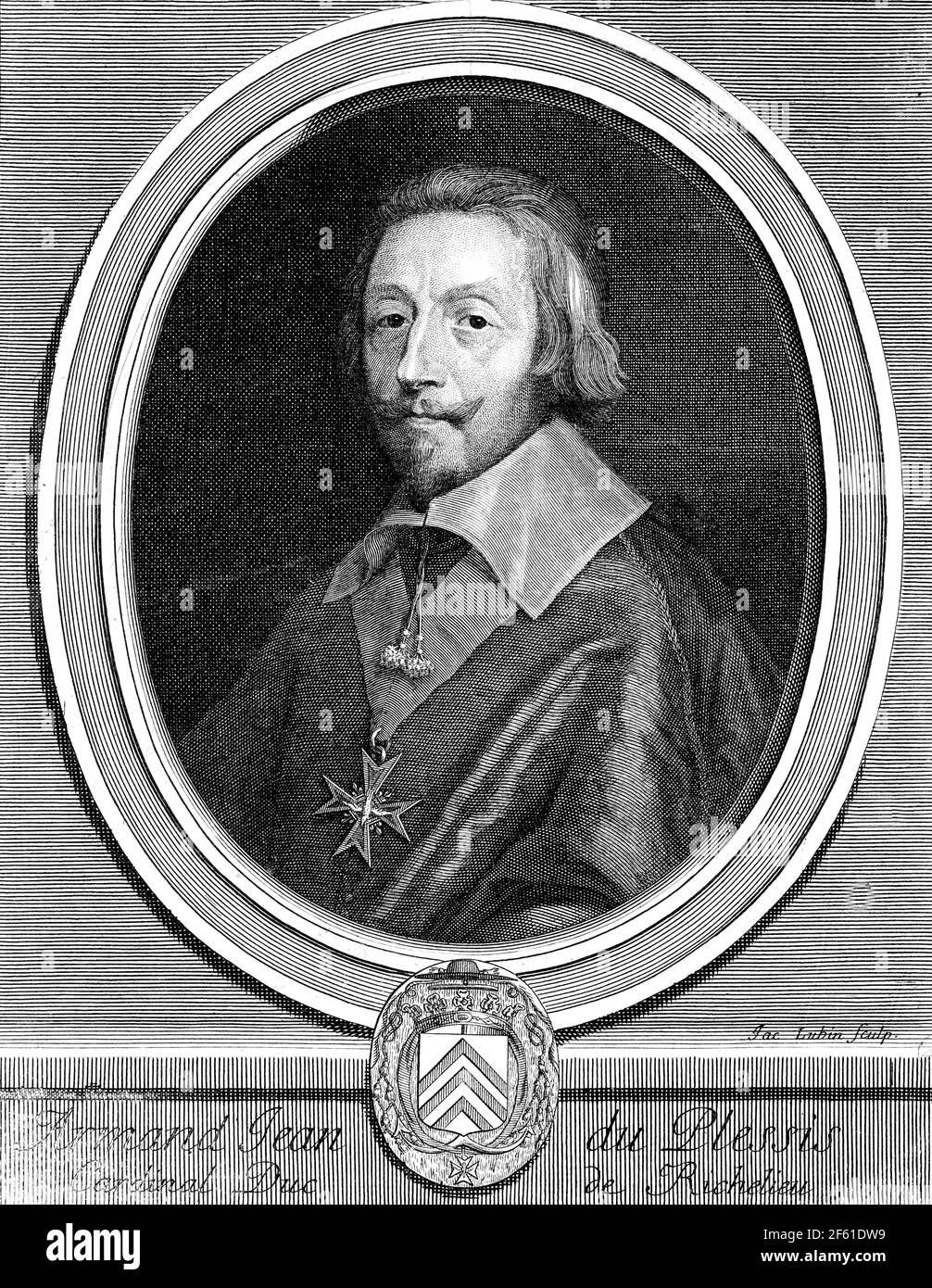 Il Cardinale Richelieu, uomo di stato e uomo di stato francese Foto Stock