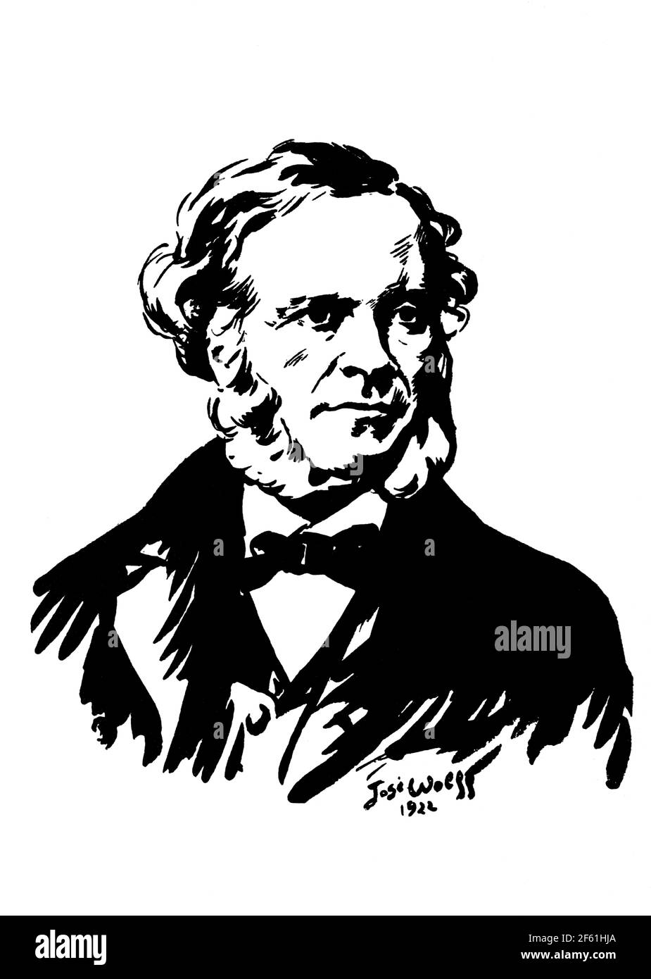 Cesar Franck, compositore belga Foto Stock