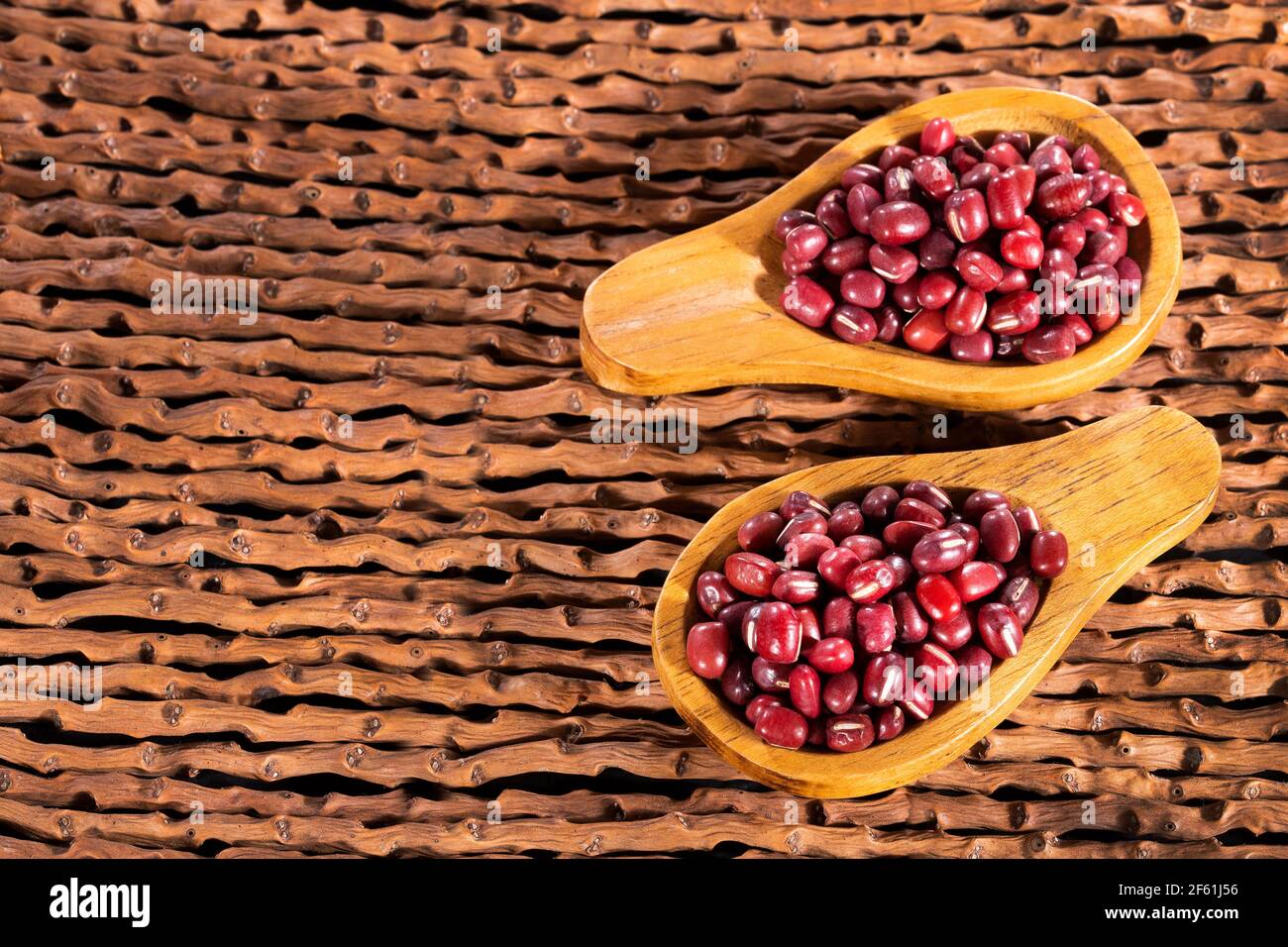 Red Bean Adzuki - Vigna angularis Foto Stock