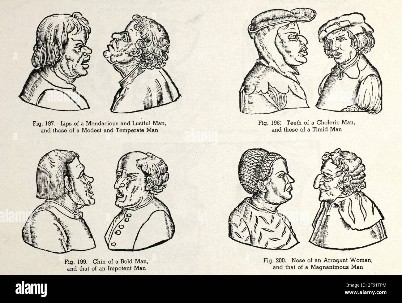 Fisiognomica Foto Stock