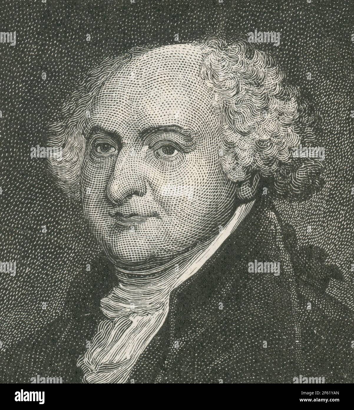 John Adams, 2a U.S. Il presidente Foto Stock