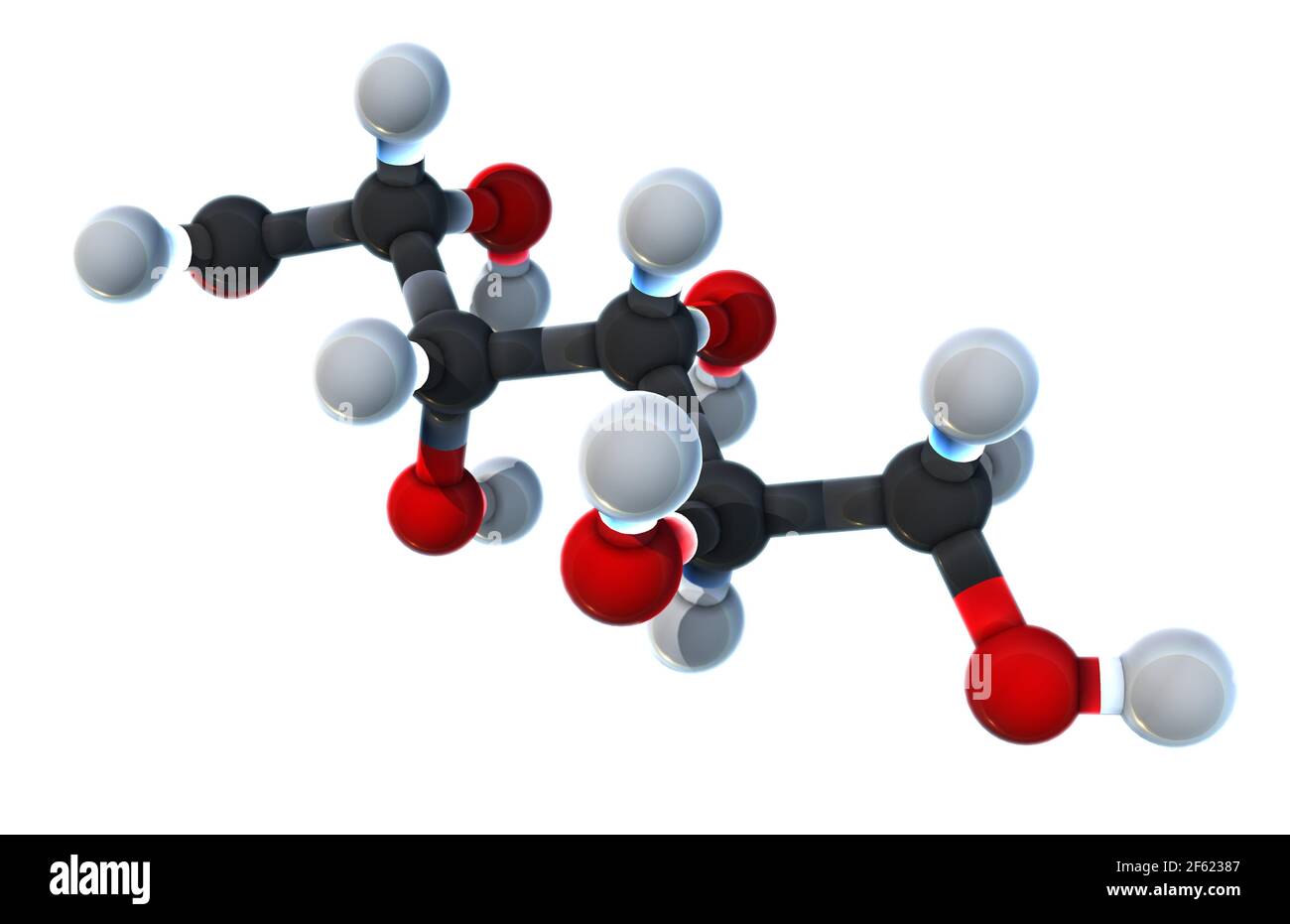 Glucosio, modello molecolare Foto Stock