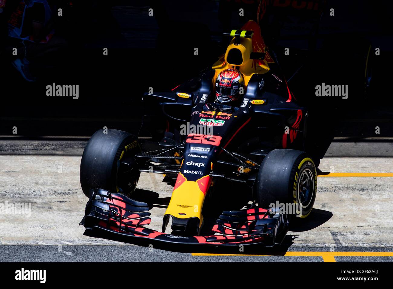 VERSTAPPEN Max (Ned) Red Bull Tag Heuer RB13, azione durante il Gran Premio di Spagna, a Barcellona Catalunya dal 11 al 14 maggio - Foto: Xavi Bonilla / DPPI Foto Stock