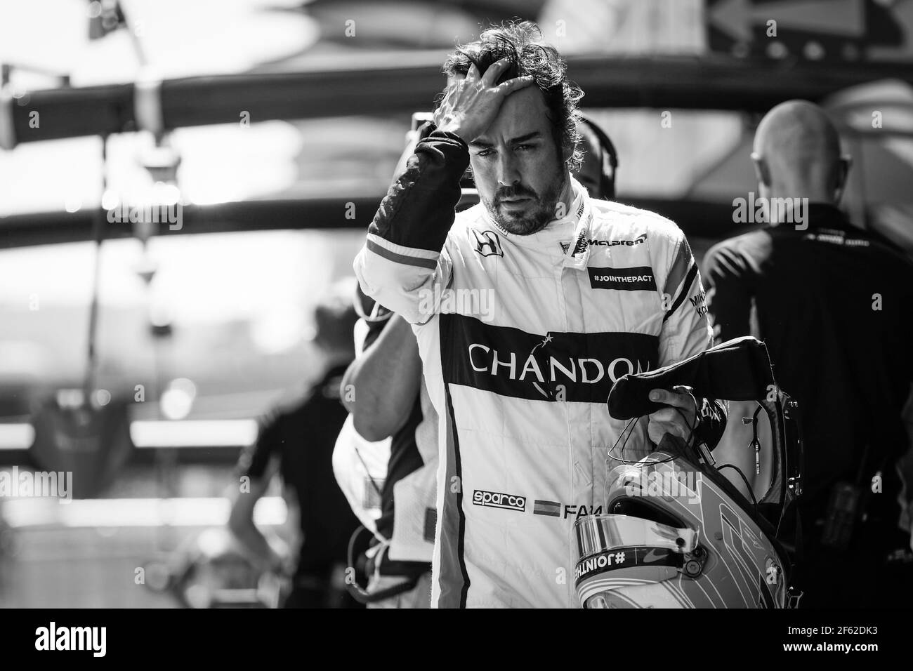 ALONSO Fernando (spa) McLaren Honda MCL32, ritratto d'atmosfera durante il Campionato del mondo di Formula uno 2017, Gran Premio d'Europa in Azerbaigian dal 22 al 25 giugno a Baku - Foto Florent Gooden / DPPI Foto Stock
