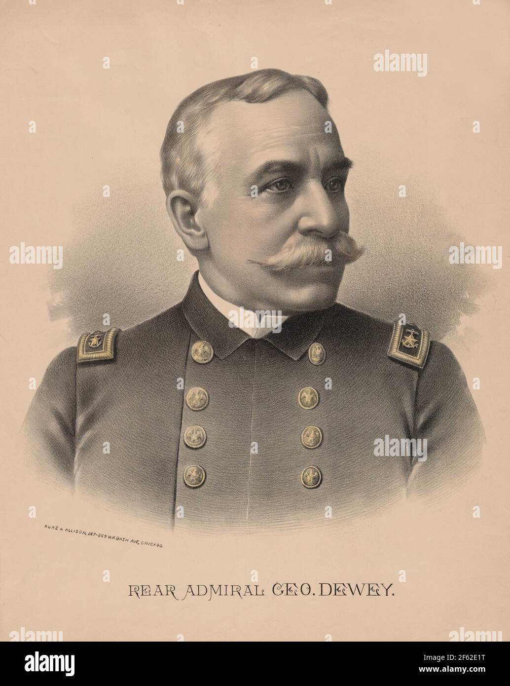 George Dewey, eroe navale americano Foto Stock