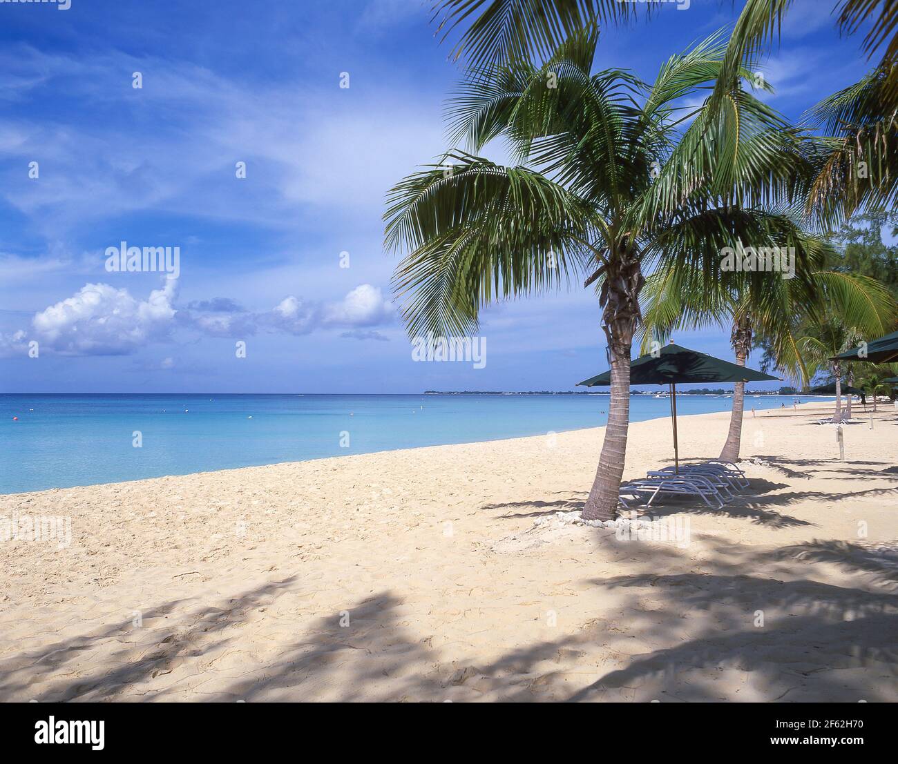 Seven Mile Beach, West Bay, Grand Cayman, Isole Cayman, Antille Maggiori, dei Caraibi Foto Stock