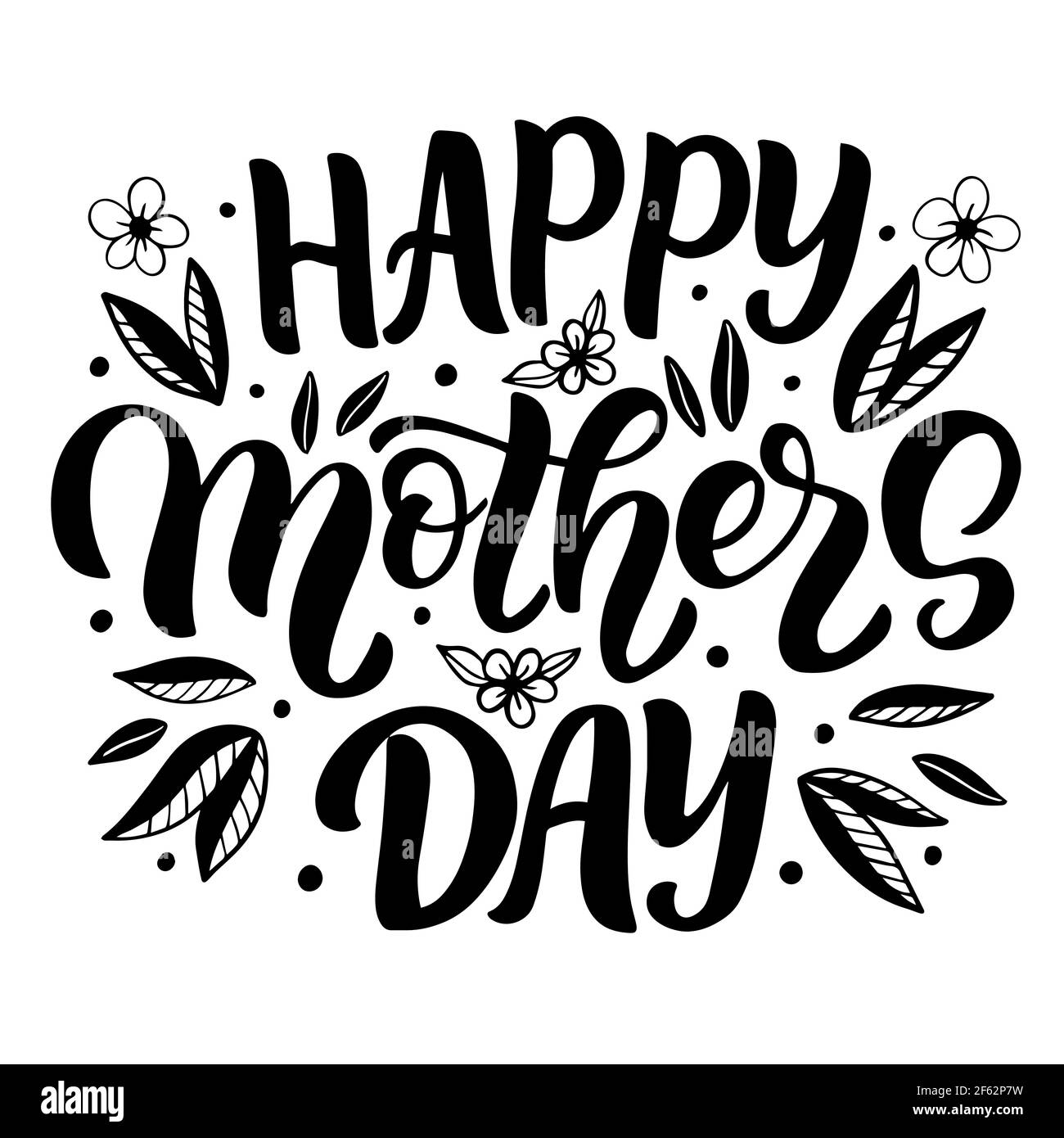 Lettere del giorno della mamma per un buono regalo Illustrazione Vettoriale