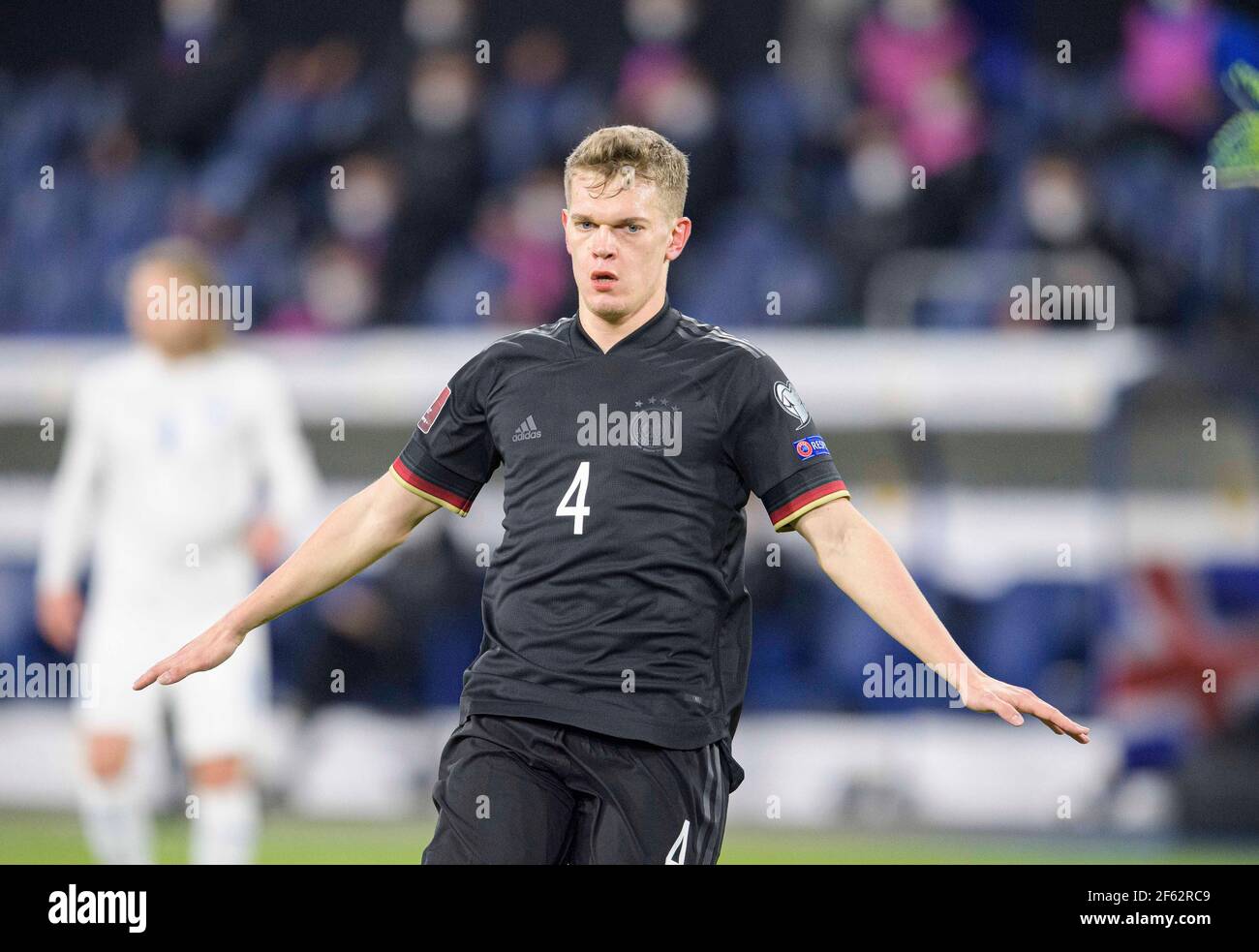 Matthias GINTER (GER) gesture, gesture, Soccer Laenderspiel, World Cup Qualification Group J matchday 1, Germany (GER) - Iceland (ISL) 3: 0, il 25 marzo 2021 a Duisburg/Germania. Â | utilizzo in tutto il mondo Foto Stock