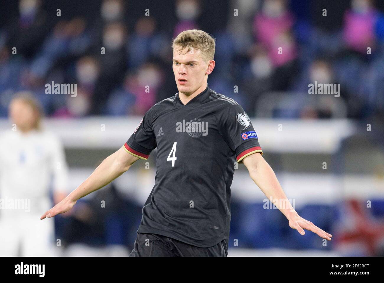Matthias GINTER (GER) gesture, gesture, Soccer Laenderspiel, World Cup Qualification Group J matchday 1, Germany (GER) - Iceland (ISL) 3: 0, il 25 marzo 2021 a Duisburg/Germania. Â | utilizzo in tutto il mondo Foto Stock