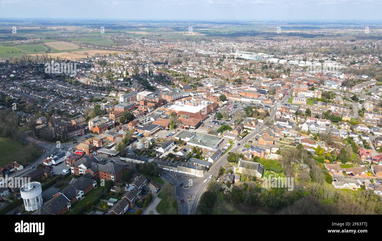 Billericay Essex UK Town immagine aerea Foto Stock