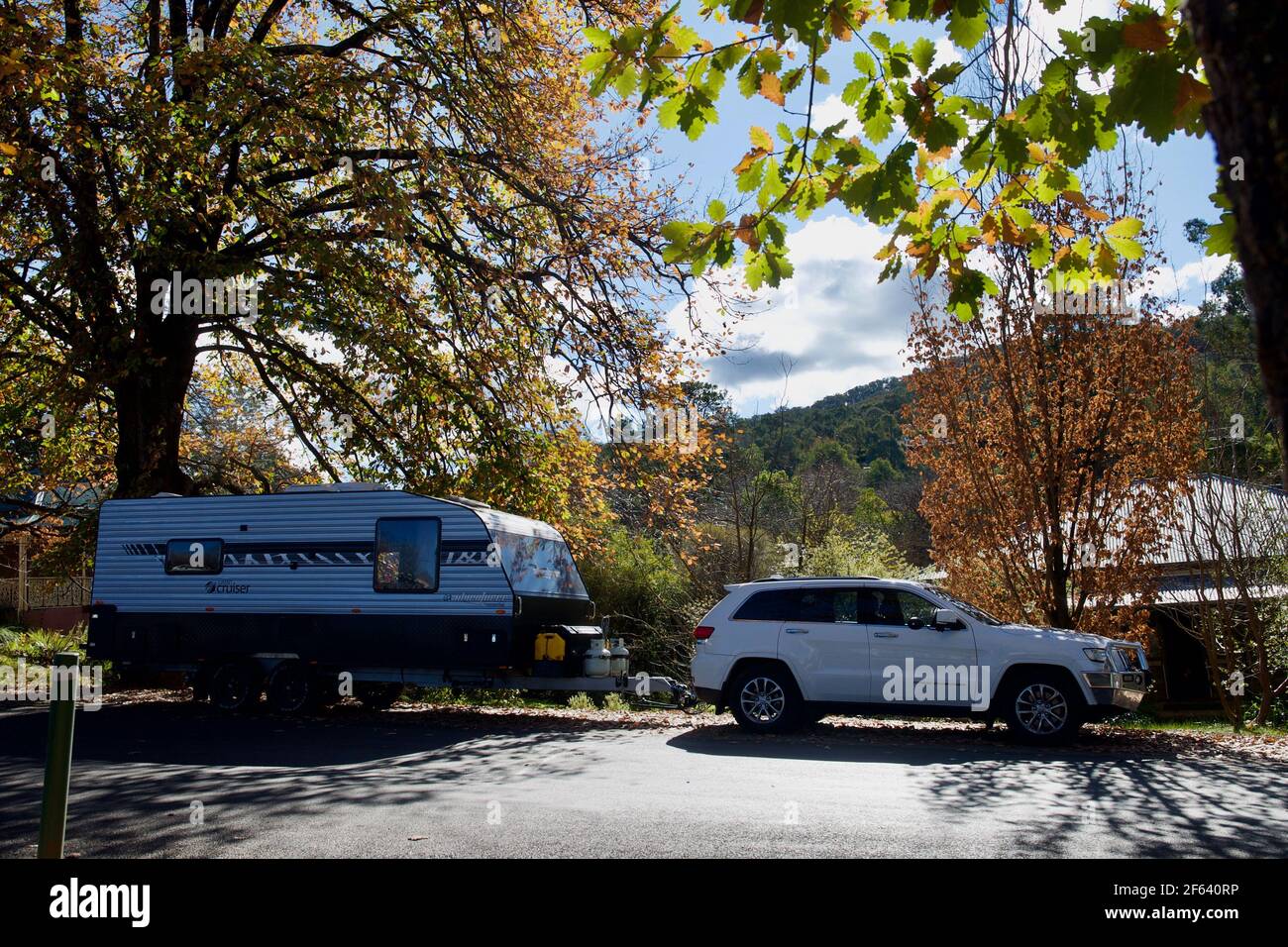 Caravan Life, australia Foto Stock