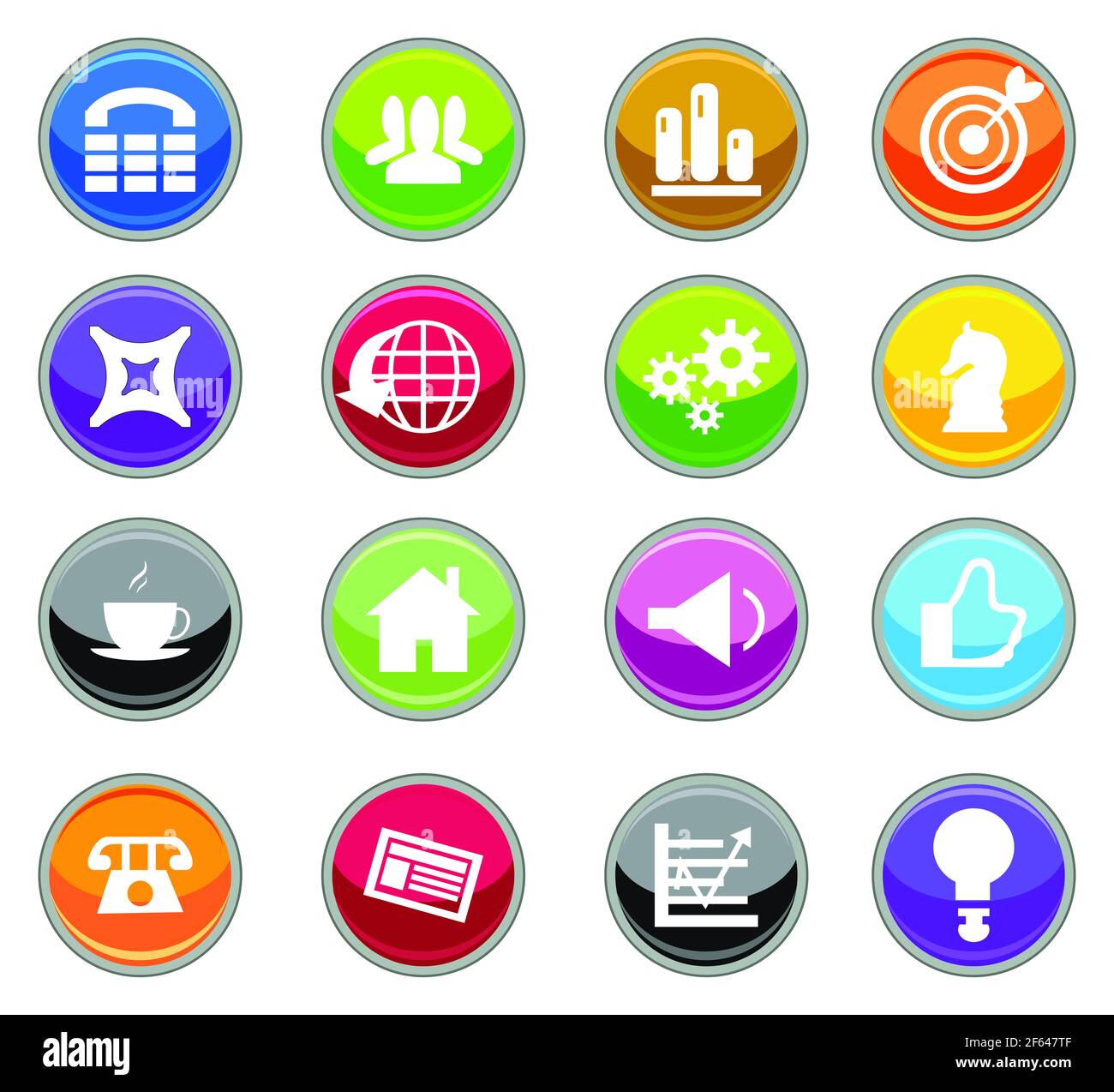 Icone ed elementi infografici dei loghi aziendali. Tecnologia e simboli aziendali, Stati Uniti, marzo 2021 Foto Stock