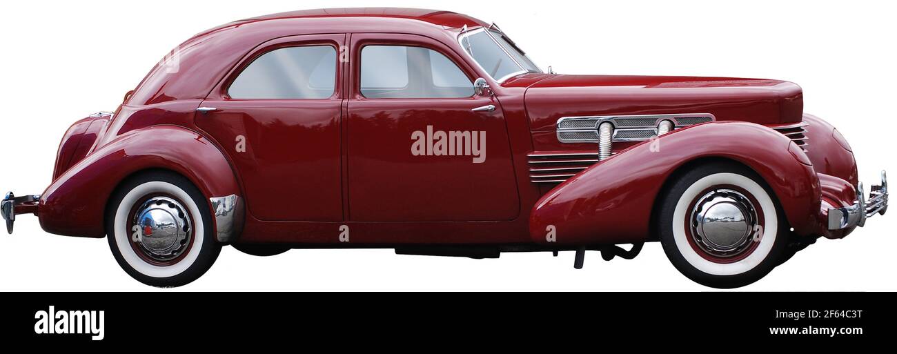 1936 Cord 810 Winchester Sedan profilo Foto Stock