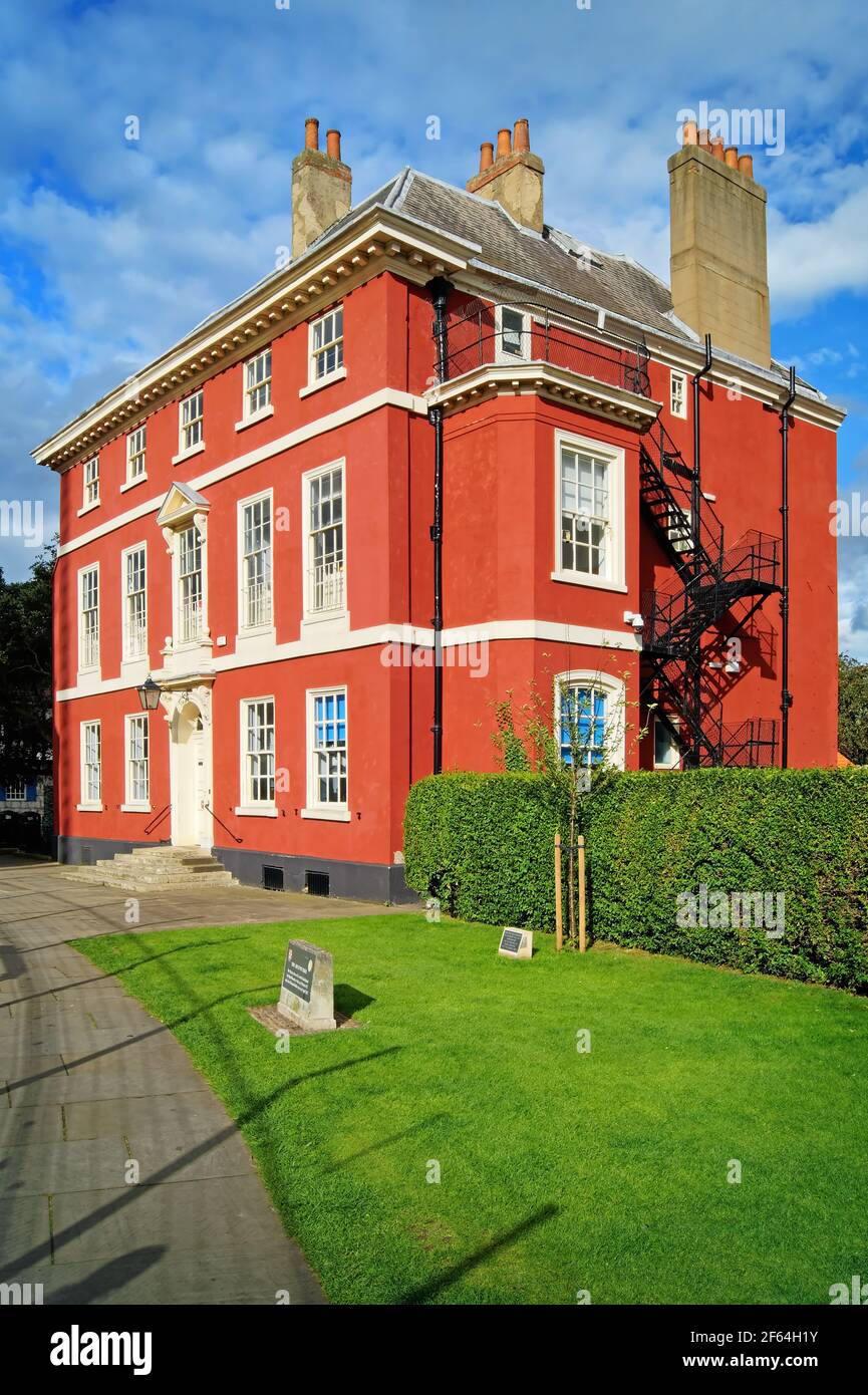 Regno Unito, North Yorkshire, York, numero 6 Minster Yard. Foto Stock