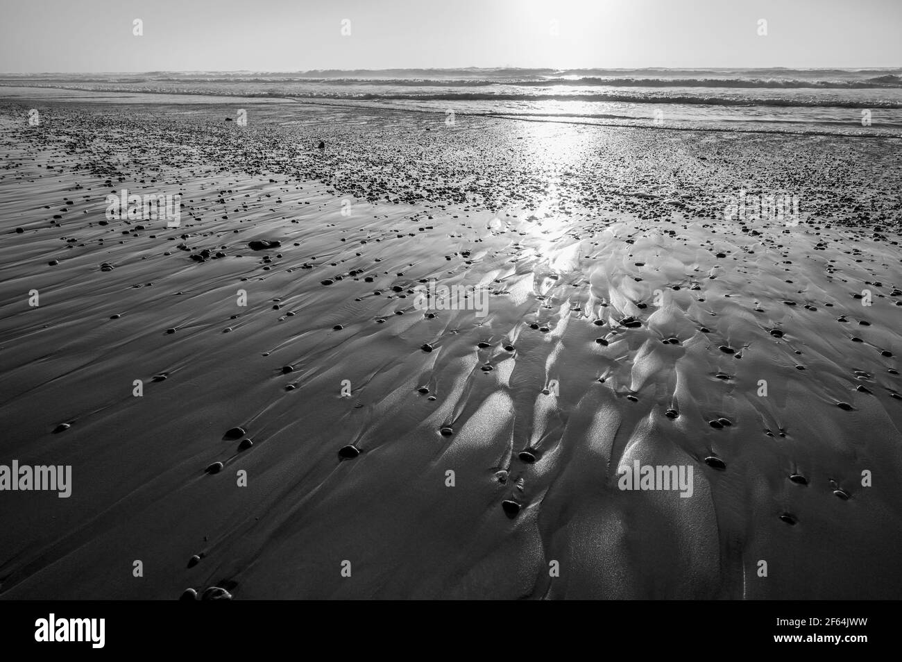 COSTA ATLANTICA, CARCANS BEACH, PICCOLA STAZIONE DI NUOTO SULLA COSTA ATLANTICA FRANCESE, VICINO A LACANAU E BORDEAUX Foto Stock