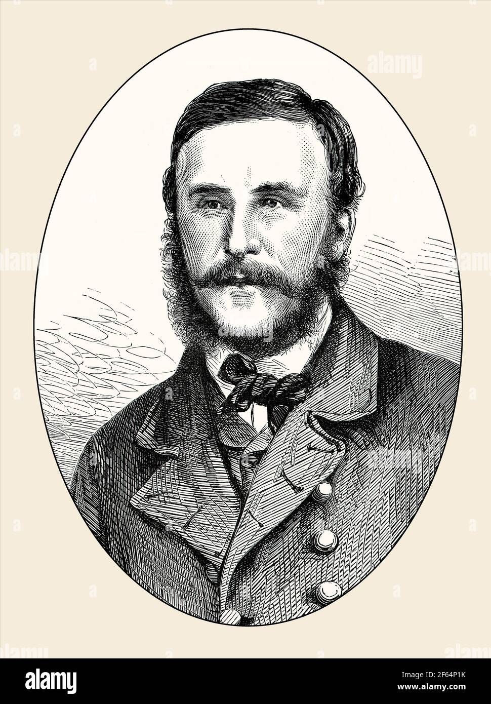 David Herbert Llewellyn, assistente chirurgo sul CSS Alabama, marina della guerra civile Foto Stock