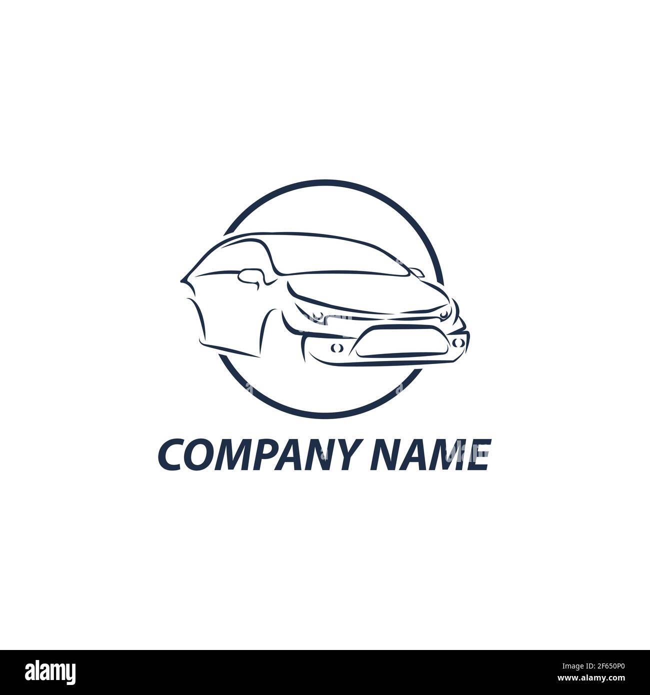 Concetto astratto di progettazione automobilistica argomenti vettoriali logo design template.EPS10 Illustrazione Vettoriale