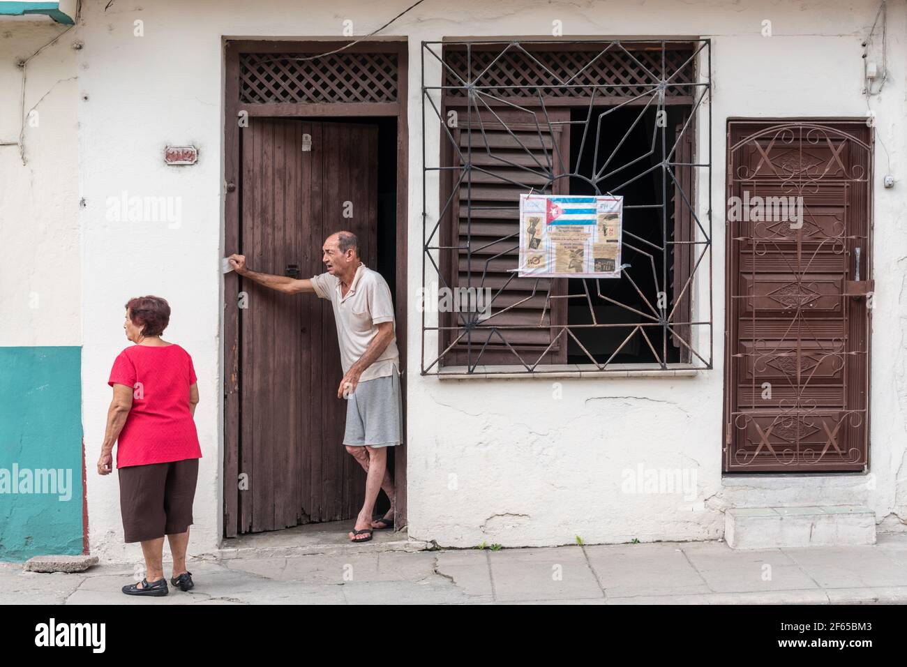 Scena della città di Santa Clara, Villa Clara, Cuba Foto Stock