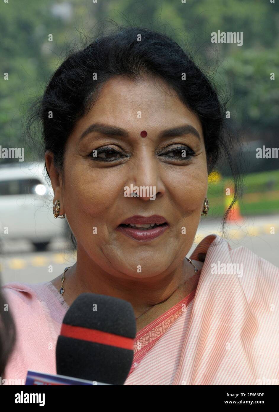 Renuka Chowdhury, membro del Congresso Nazionale Indiano, rappresenta il Congresso nel Rajya Sabha da Andhra Pradesh. Ha anche servito come Foto Stock