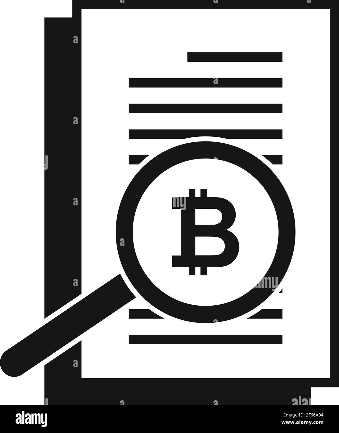 Bitcoin carte icona, stile semplice Illustrazione Vettoriale