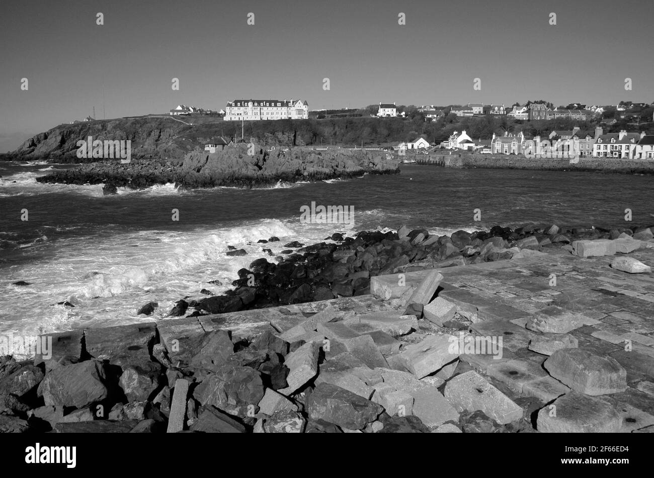 Portpatrick, un villaggio costiero nel Dumfries e Galloway council area - Scozia Foto Stock