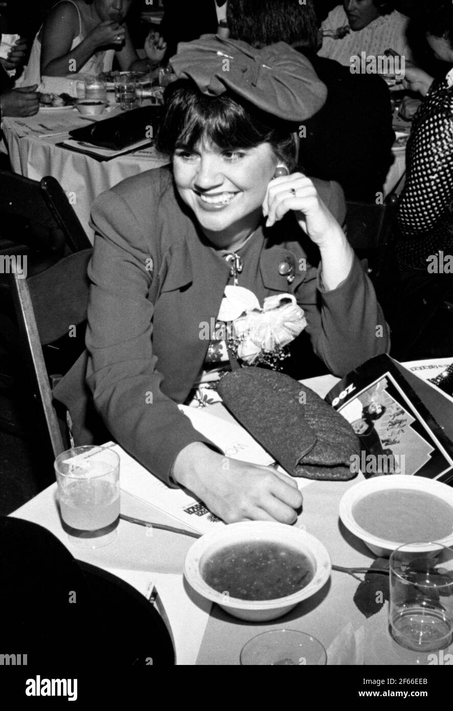 Linda Ronstadt alla prima esecuzione mondiale di. "ZOOT SUIT" il 1° ottobre 1981 . Credito: Ralph Dominguez/MediaPunch Foto Stock