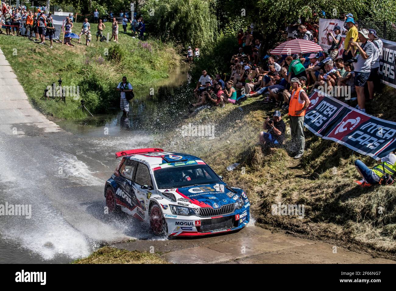 16 CERNY Jan (CZE) CERNOHORSKI Petr (CZE) Skoda Fabia R5 Azione durante il Campionato europeo Rally 2017 Rally Rzeszowski in Polonia dal 4 al 6 agosto - Foto Gregorio Lenenmand / DPPI Foto Stock