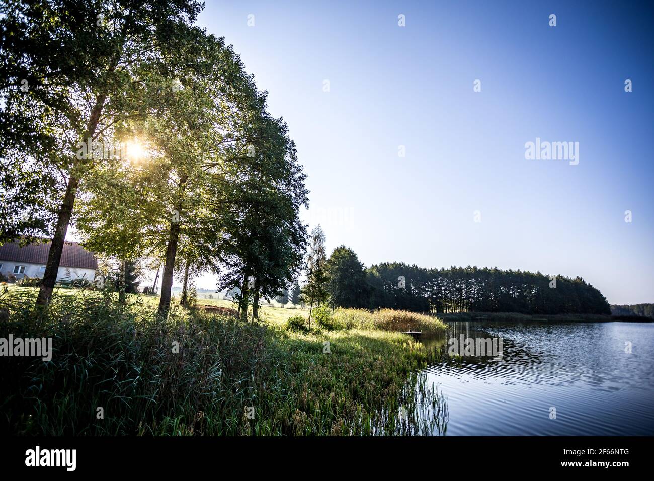 Paesaggio durante il Campionato europeo Rally 2018 Rally Polonia AT Mikolajki dal 21 al 23 settembre - Foto Thomas Fenetre / DPPI Foto Stock