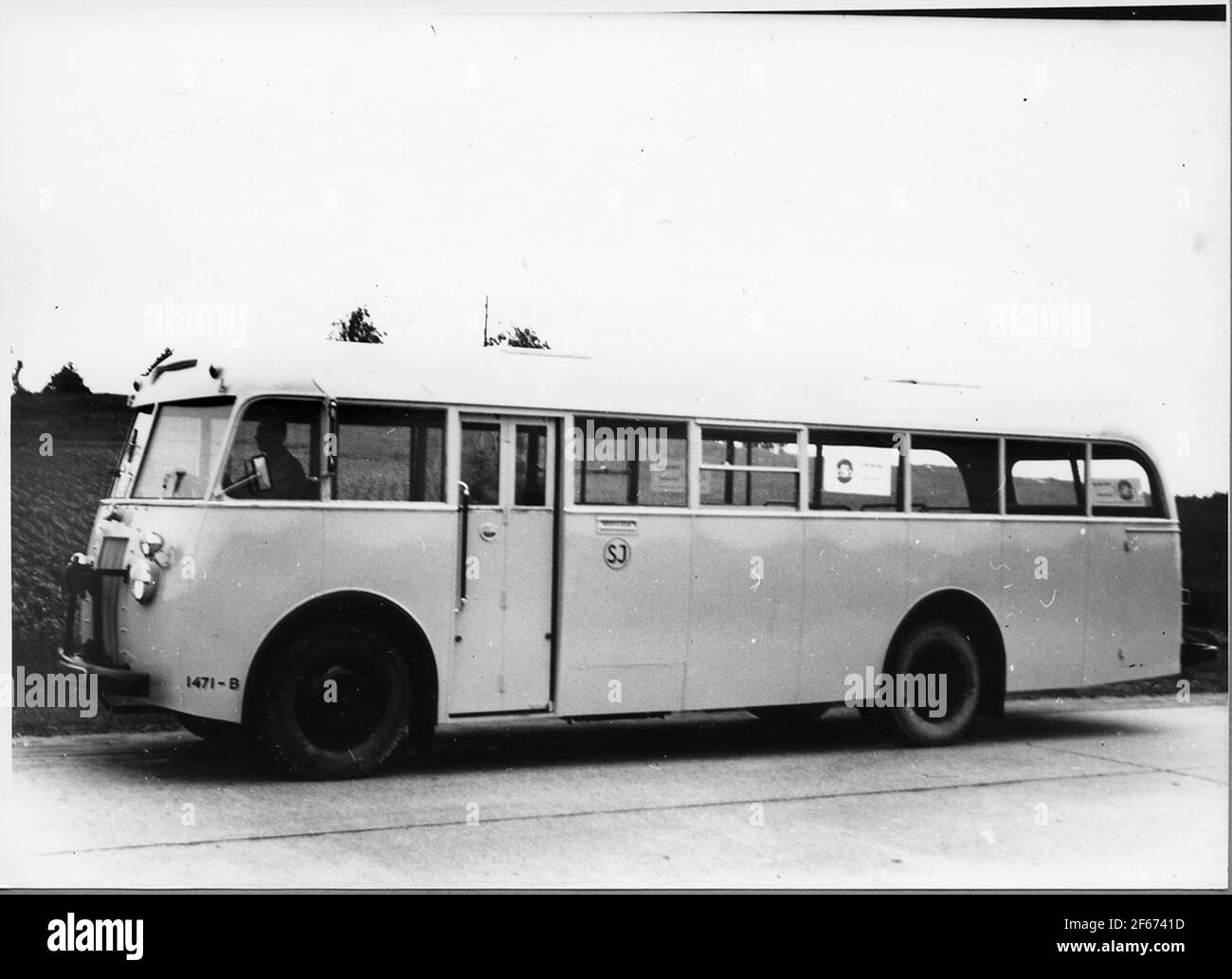 Scania-Vabis B15. Ferrovie statali, SJ Bus 1471-B. Foto Stock
