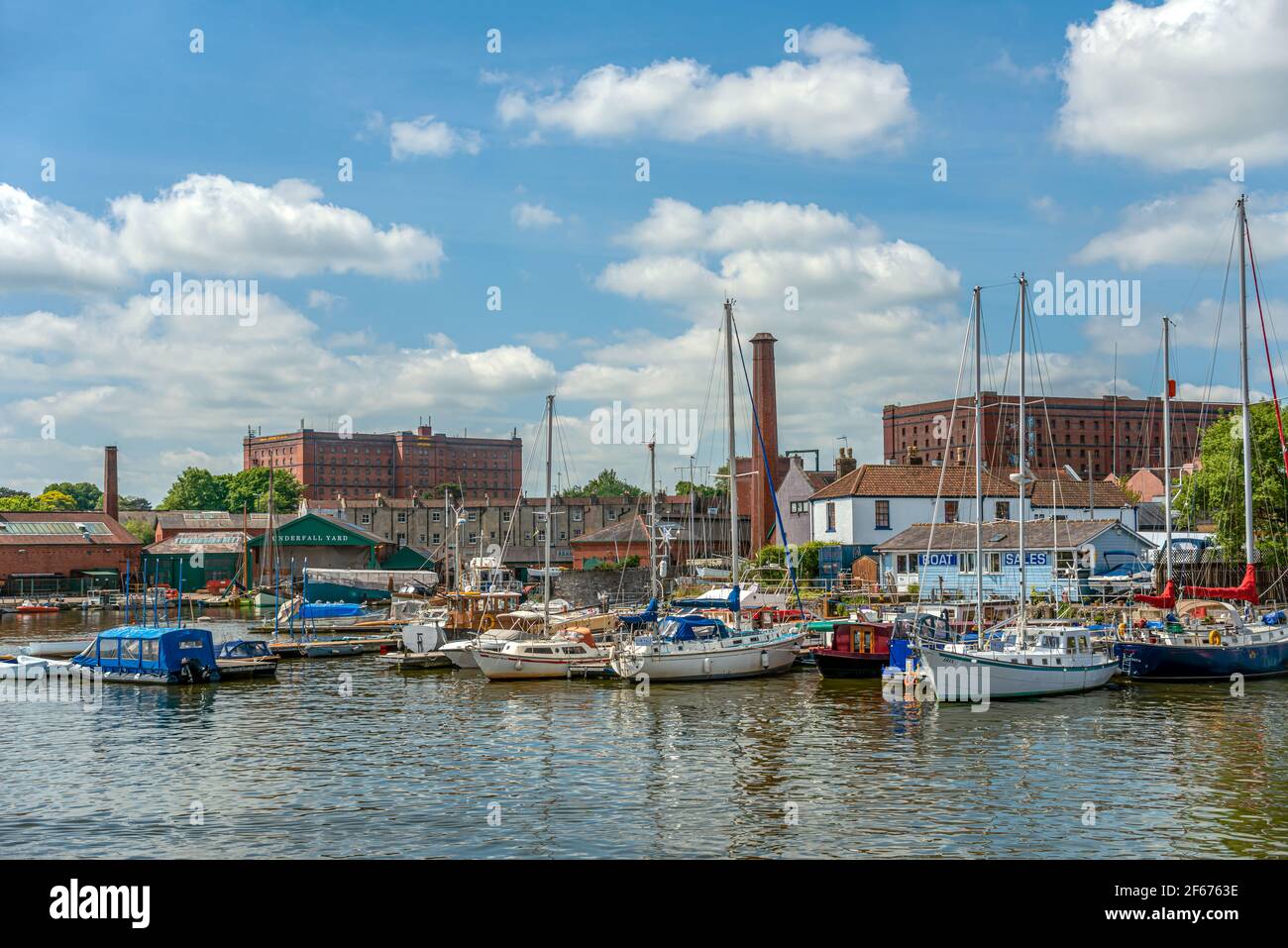 Bristol Marina at the Floating Harbour, Somerset, Inghilterra, Regno Unito Foto Stock