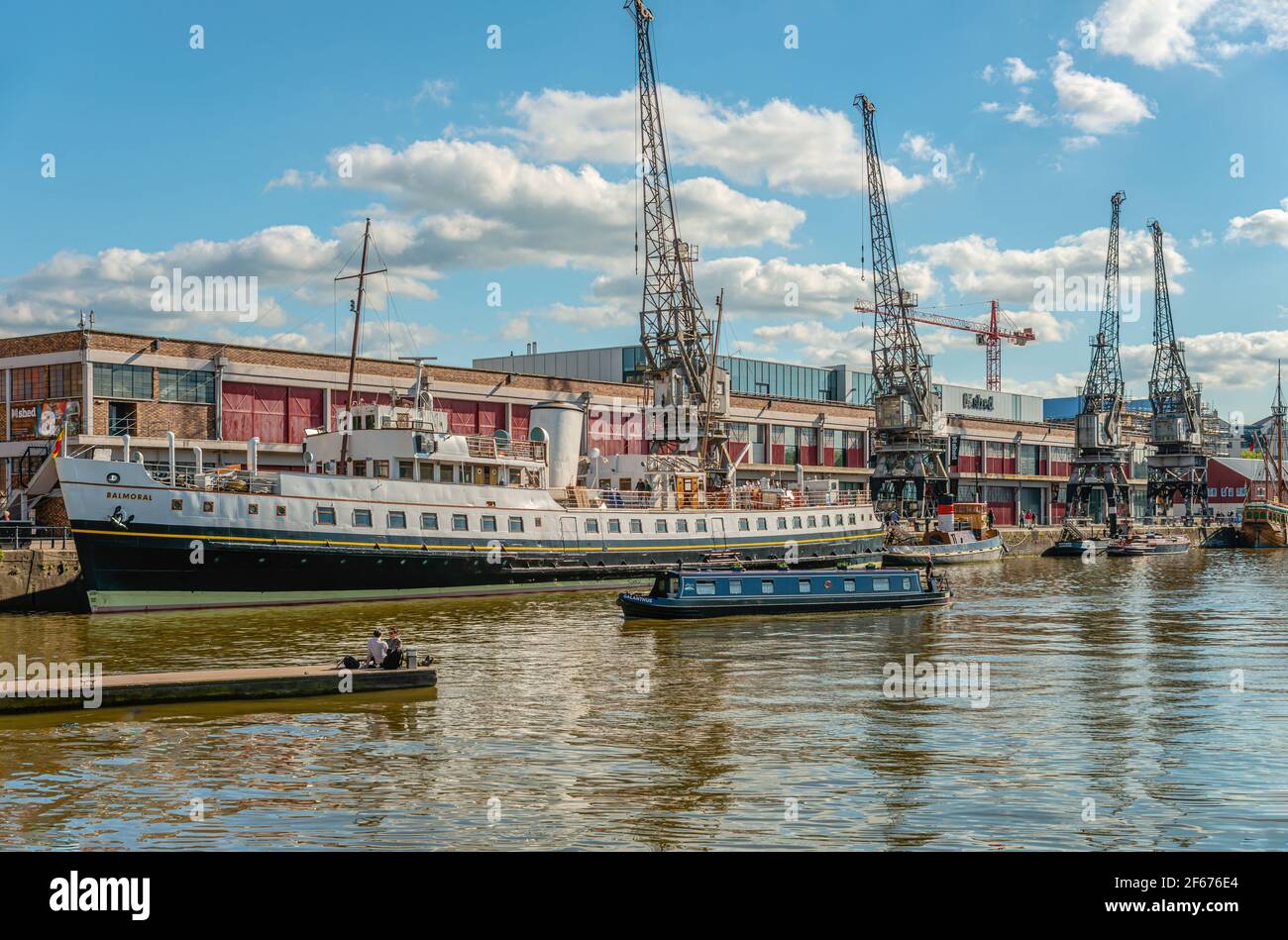 MV Balmoral a M-Shed, un museo della vita di Bristol, al porto galleggiante, Somerset, Inghilterra, Regno Unito Foto Stock