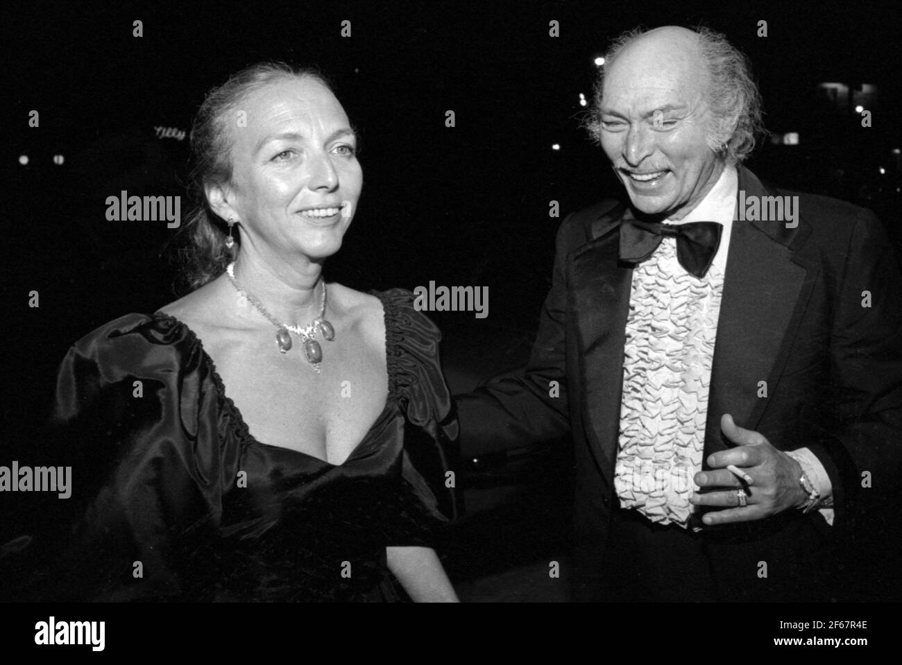 Barbara Havelone e Lee Van Cleef 3 maggio 1982 Credit: Ralph Dominguez/MediaPunch Foto Stock