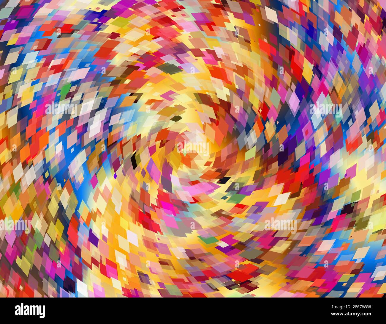 astratto molti sfondi di adesivi volanti multicolore Foto Stock