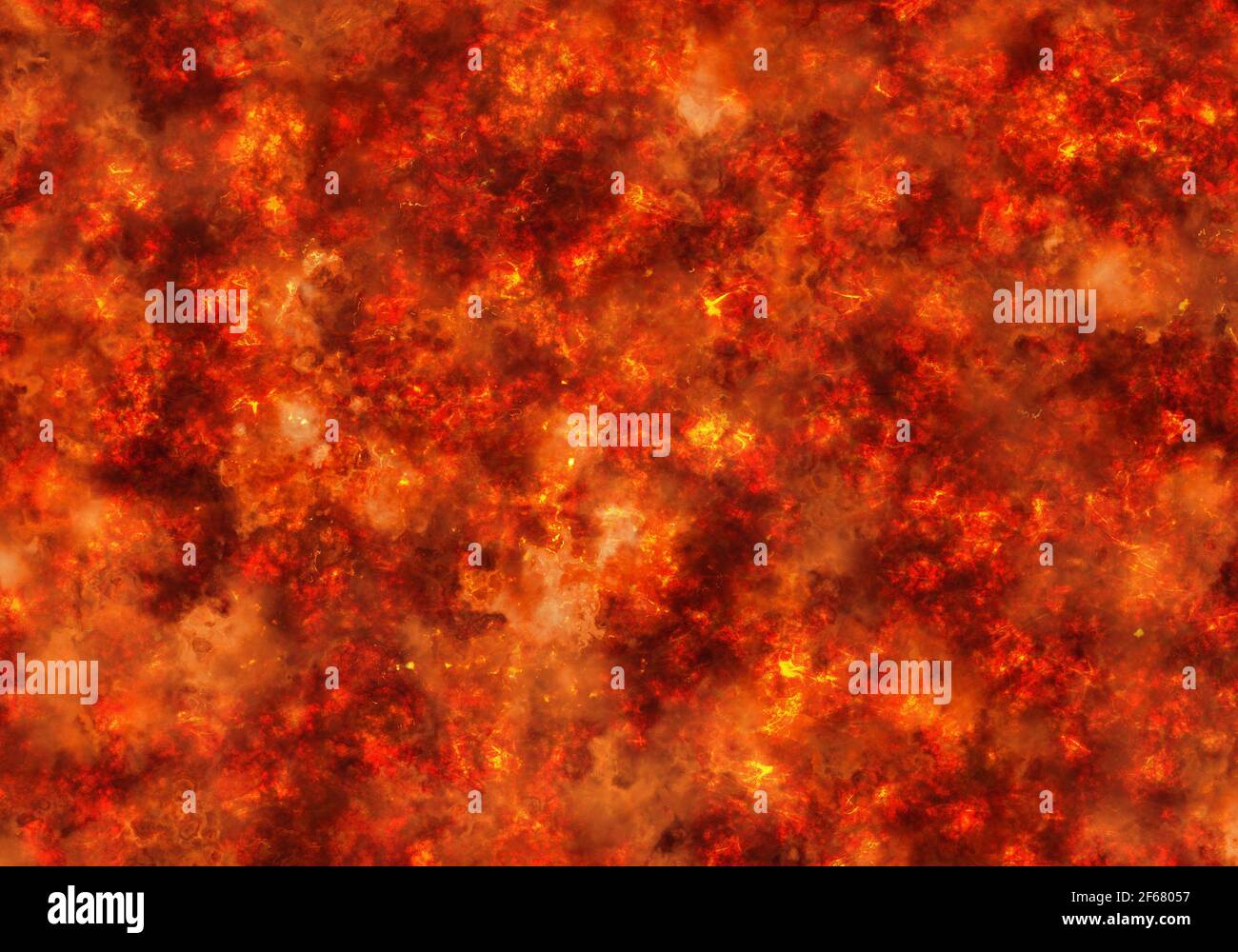 scaldare rosso lava fuoco sfondo del vulcano eruzione Foto Stock
