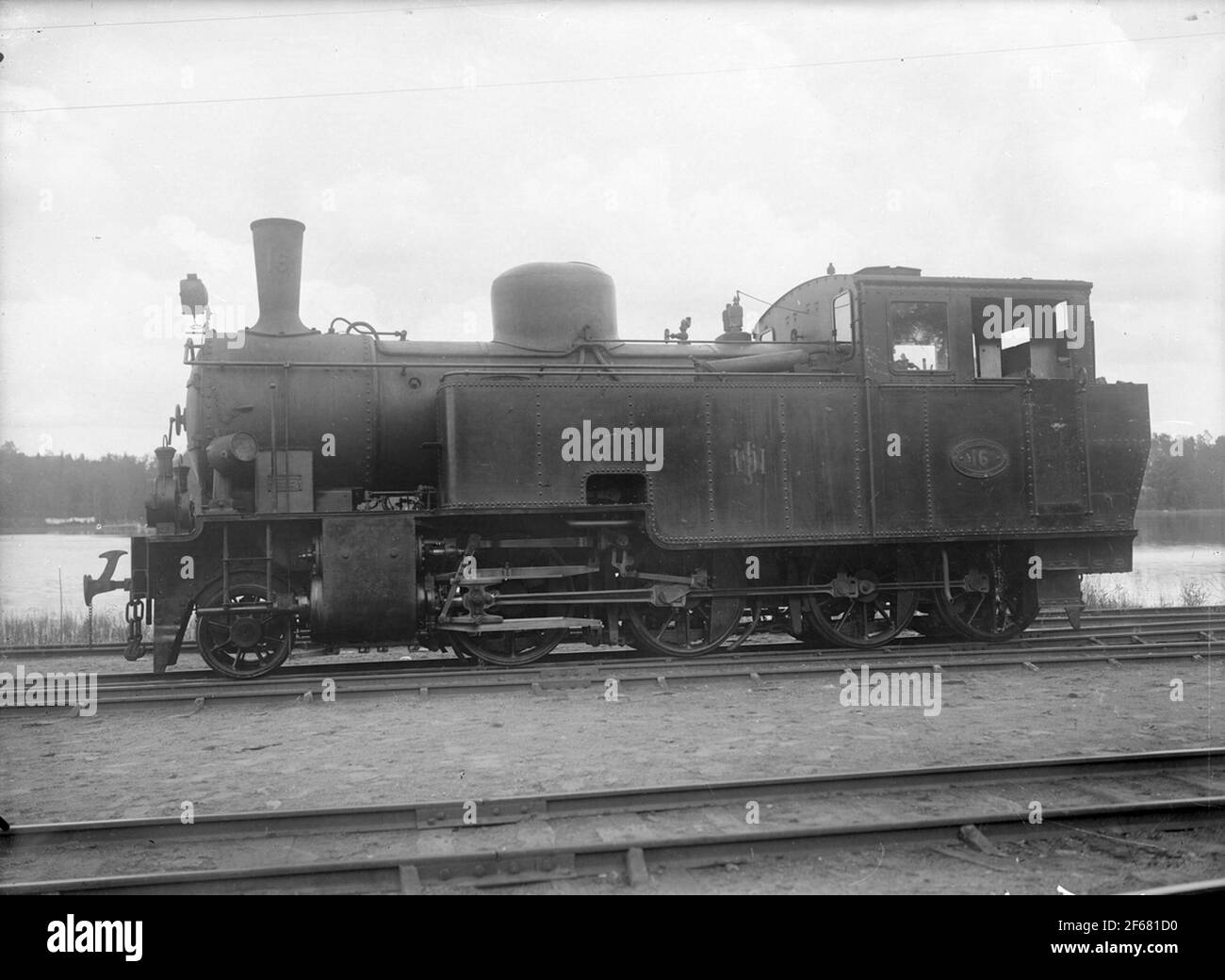 Ferrovia della Östergötland settentrionale, tempo libero Lok 16. Foto Stock