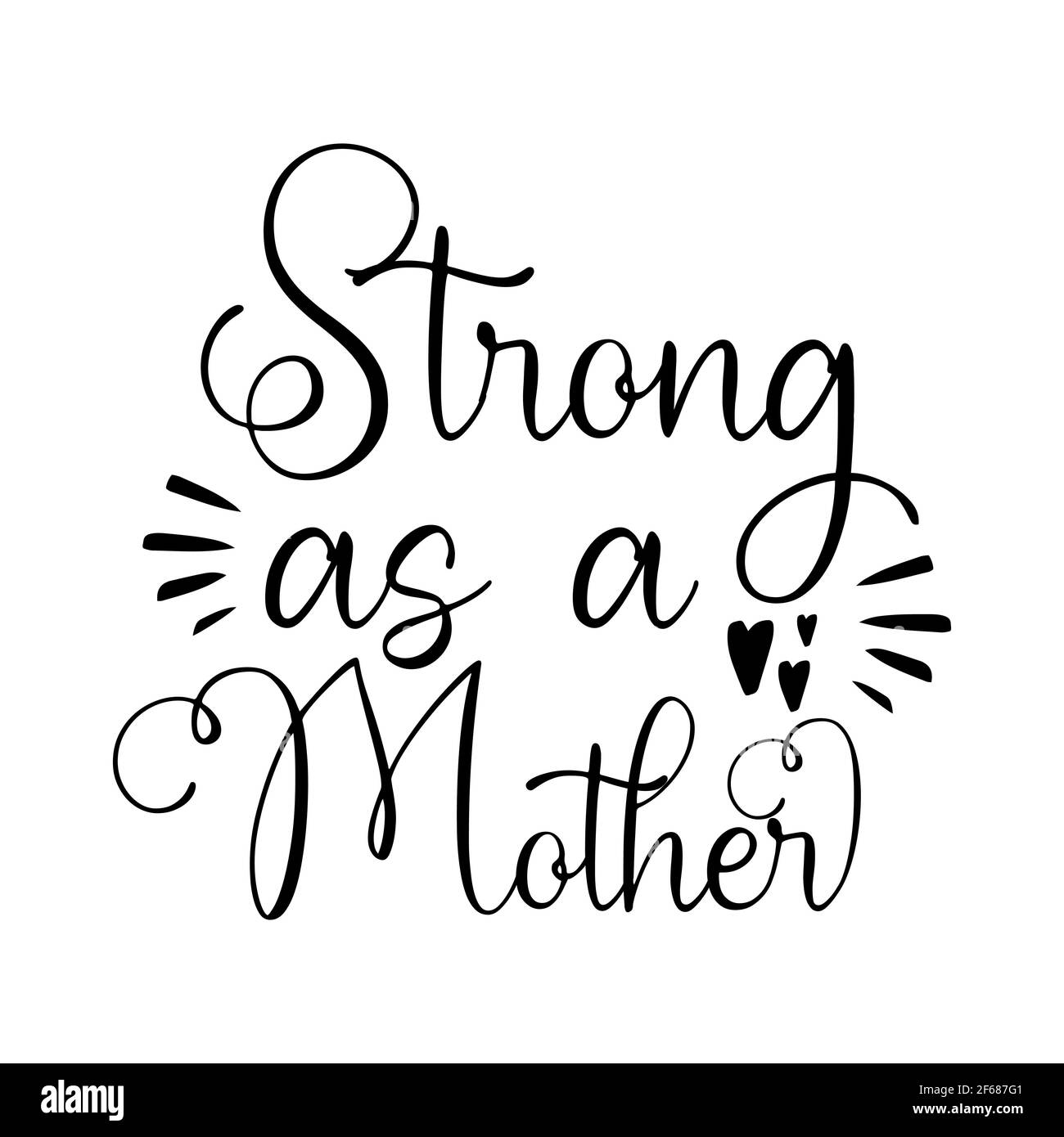 Madri giorno forte come una lettera di Typography della madre Crafts o. Modello vettoriale di progettazione TShirt Illustrazione Vettoriale