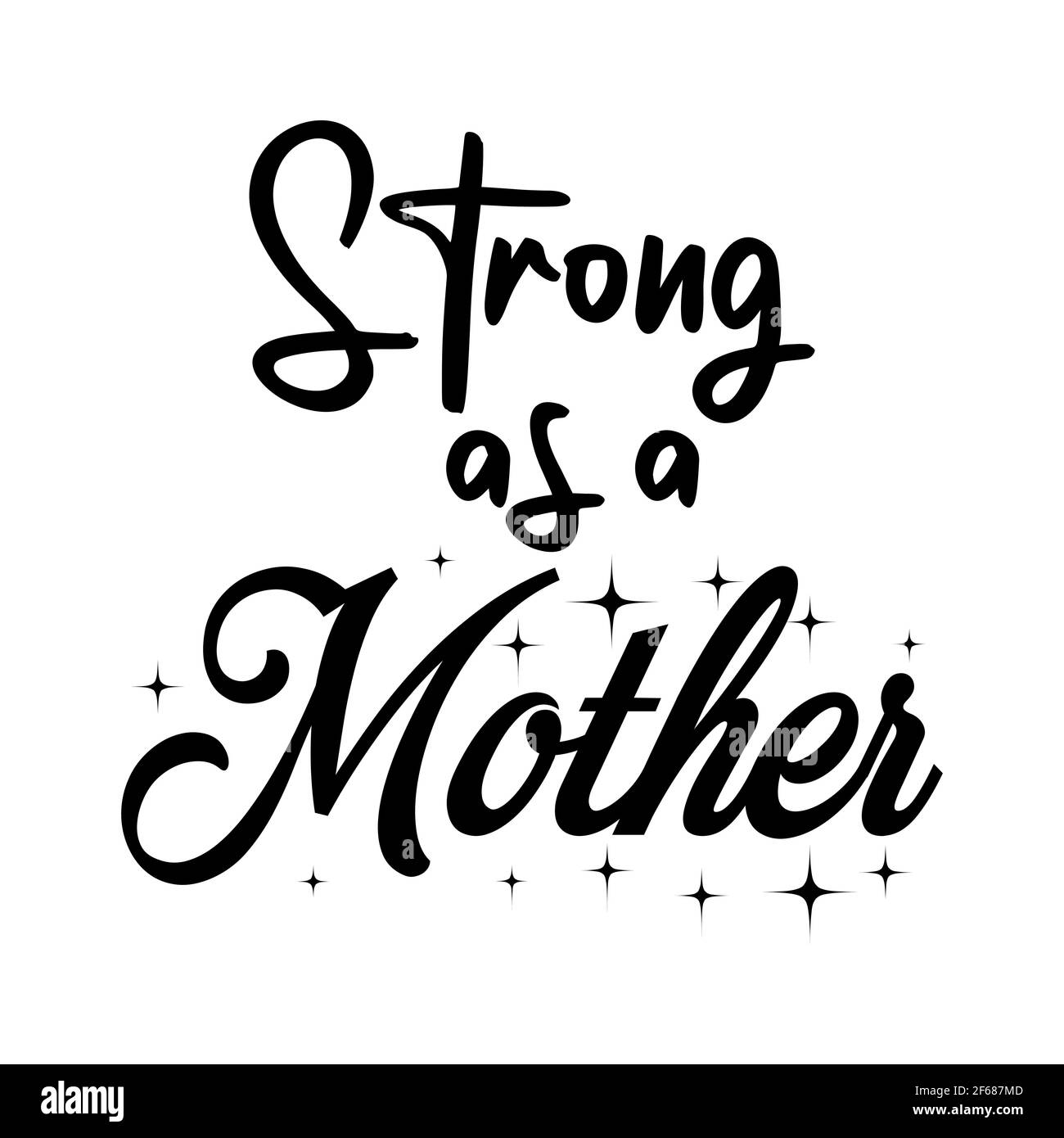 Madri giorno forte come una lettera di Typography della madre Crafts o. Modello vettoriale di progettazione TShirt Illustrazione Vettoriale