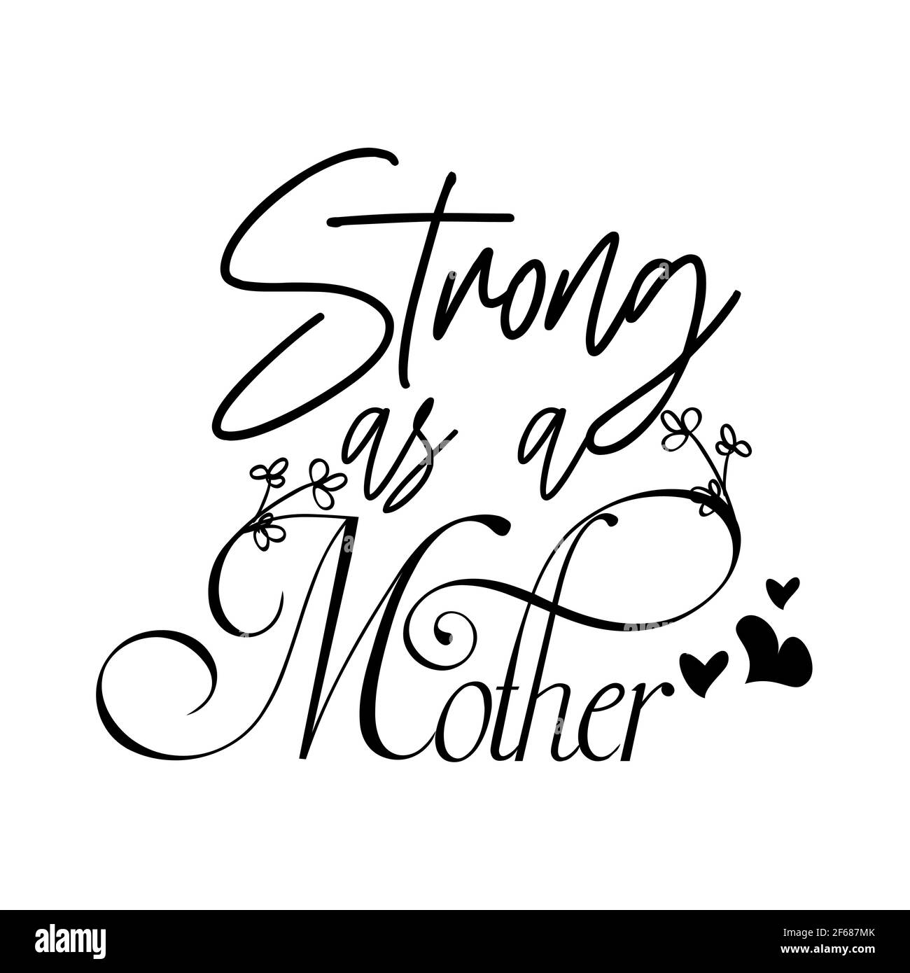 Madri giorno forte come una lettera di Typography della madre Crafts o. Modello vettoriale di progettazione TShirt Illustrazione Vettoriale