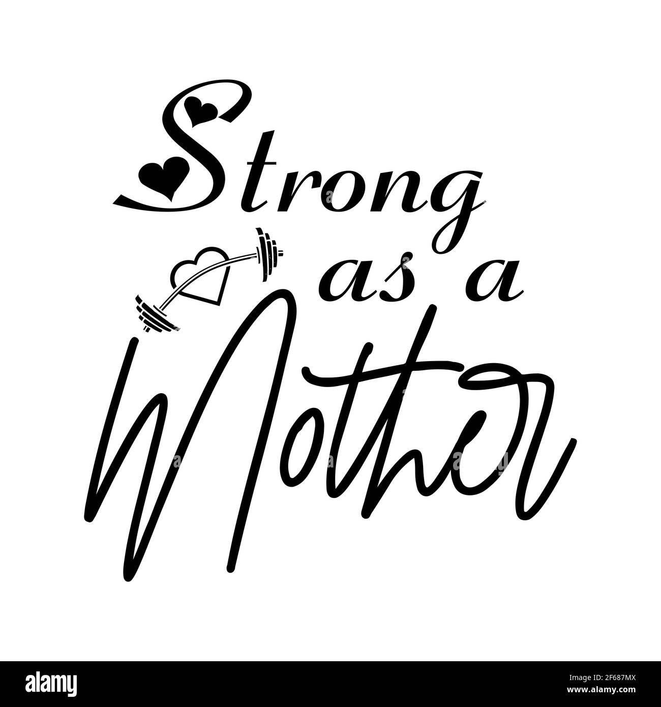 Madri giorno forte come una lettera di Typography della madre Crafts o. Modello vettoriale di progettazione TShirt Illustrazione Vettoriale