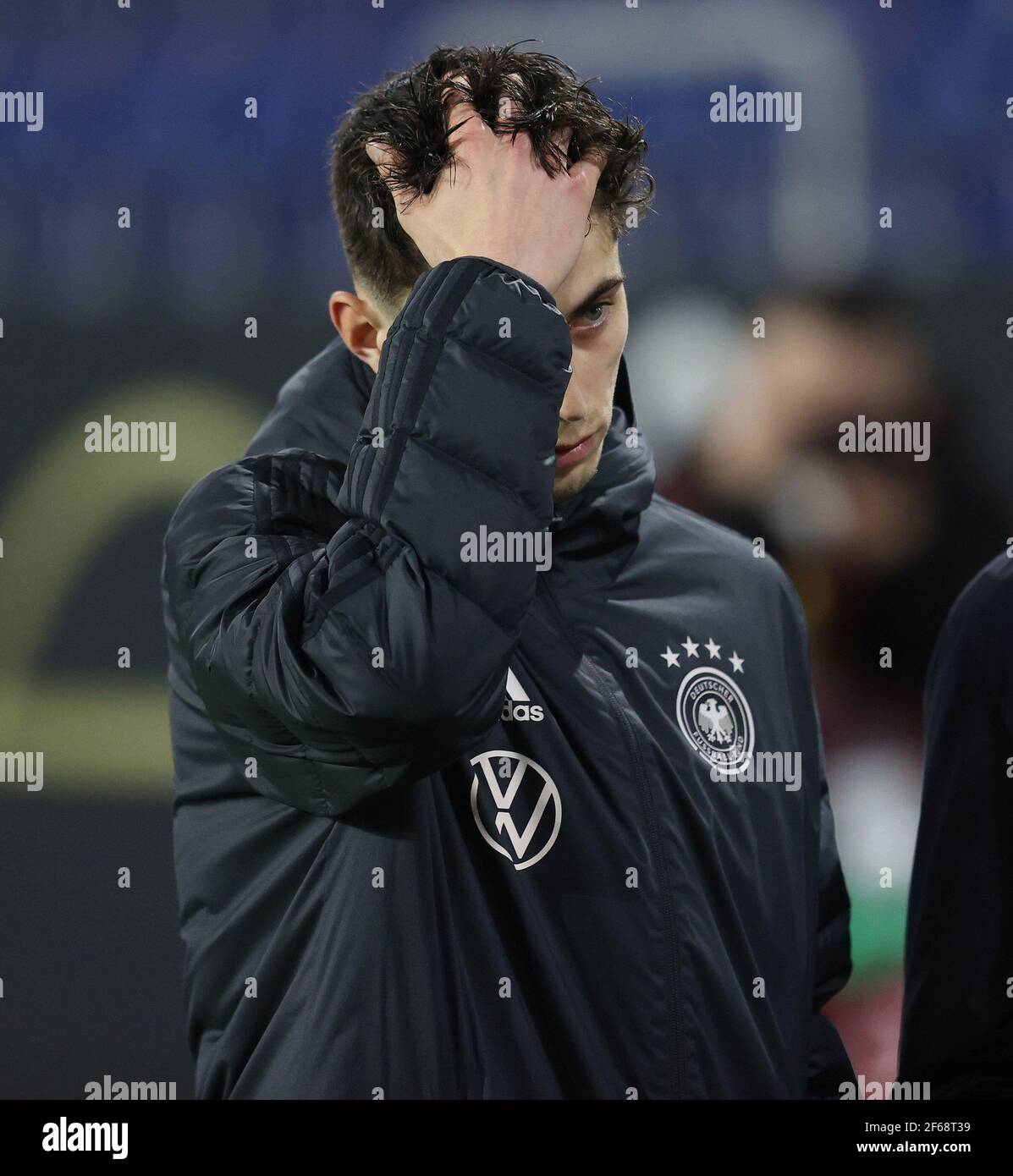 Duisburg, Germania. Funo: 25.03.2021 Fuvuball, football: LV§nderspiel National team WM qualificazione Germania, GER -Island gesture, Enttv§uscht, Kai Havertz | usage worldwide Credit: dpa/Alamy Live News 2021 Foto Stock