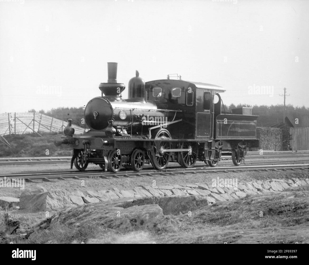 Consegna foto di KJ 6 'Karl X Gustaf', prodotto nel 1898 da Nydqvist & Holm per le ferrovie di Kalmar. Foto Stock