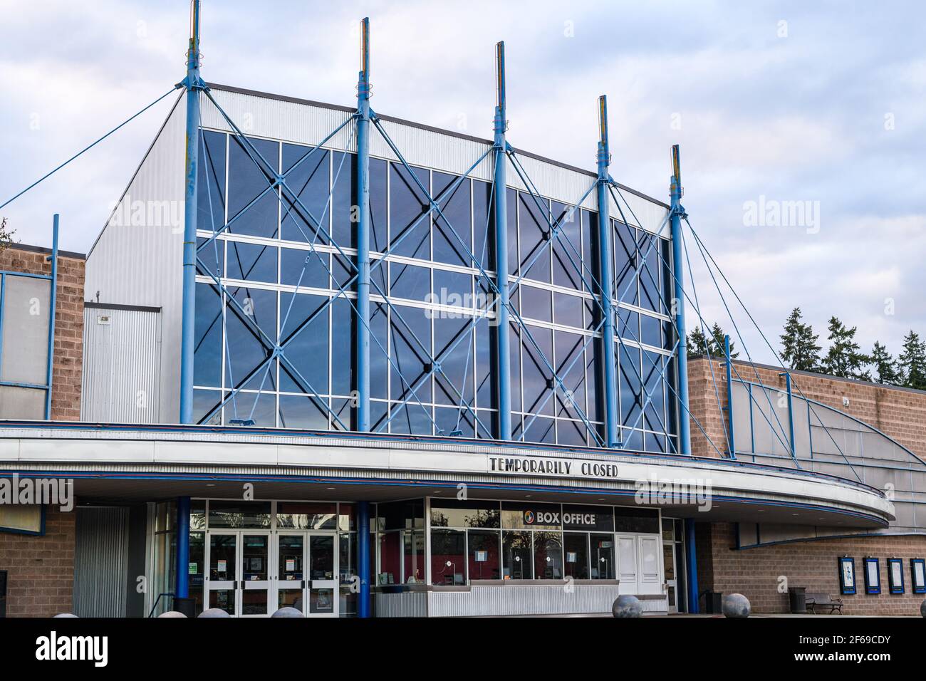 Il Bella Bottega Movie Theater di Redmond Washington è temporaneamente chiuso A causa della pandemia di Covid-19 Foto Stock