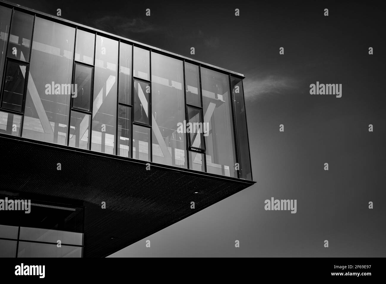 Edificio all'ultimo piano, simile ad un ufficio, a Copenhagen, Danimarca. Foto Stock