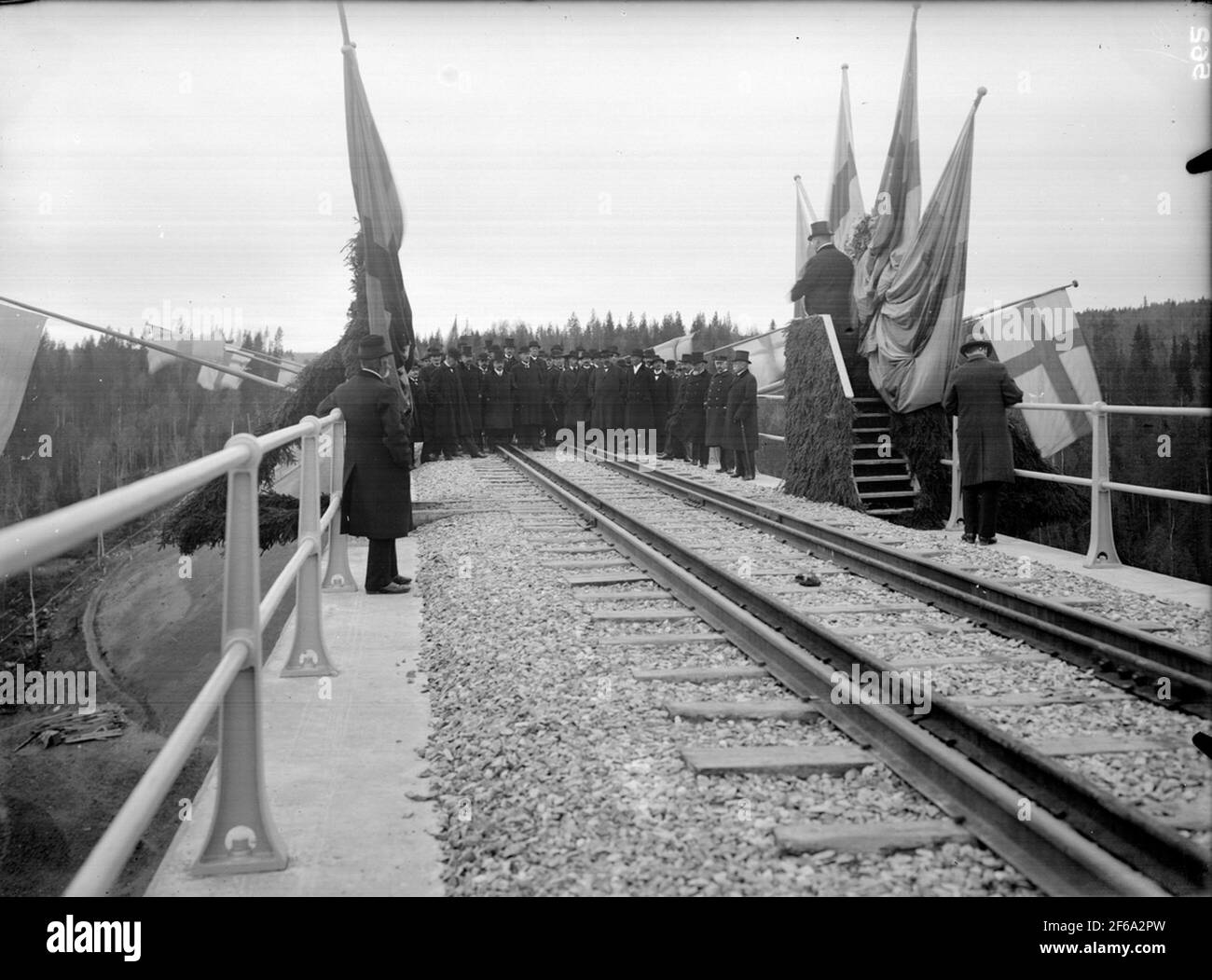 Inaugurazione del ponte sul fiume Öre Foto Stock