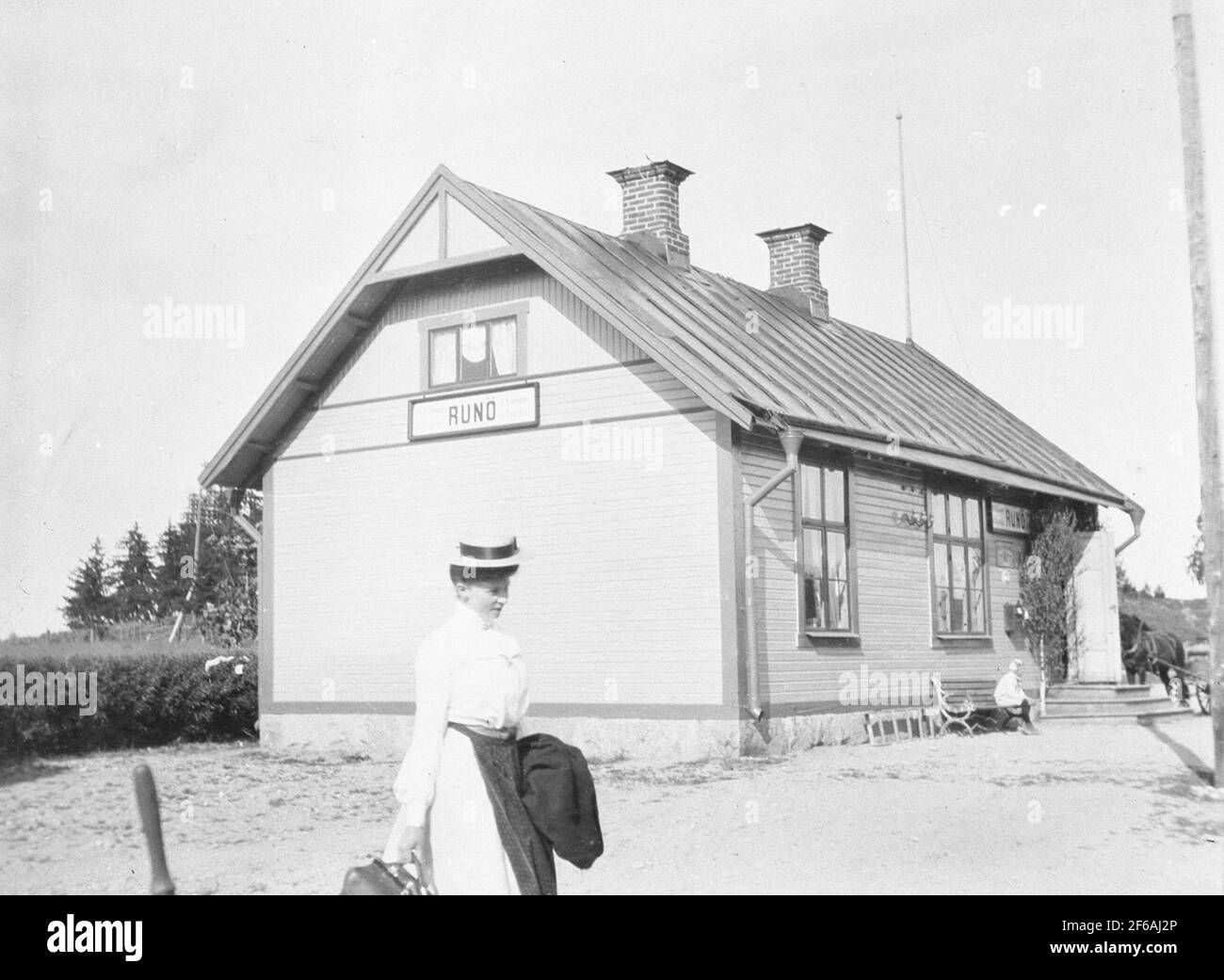 Svezia, Stoccolma, Österager, Runö (raffigurata, città) Foto Stock