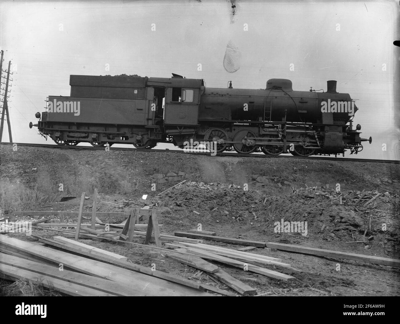 Ferrovie Bergslageter, BJ G3 125. Prima di questa ferrovia statale, SJ GA 1422. La locomotiva è stata prodotta nel 1918 da Linke - Hofmann Breslau, numero di fabbricazione LH 1623. Foto Stock