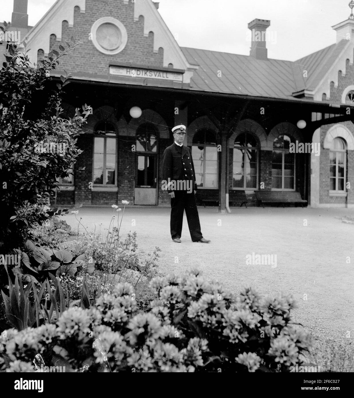 Stazione ferroviaria di Hudiksvall. Foto Stock